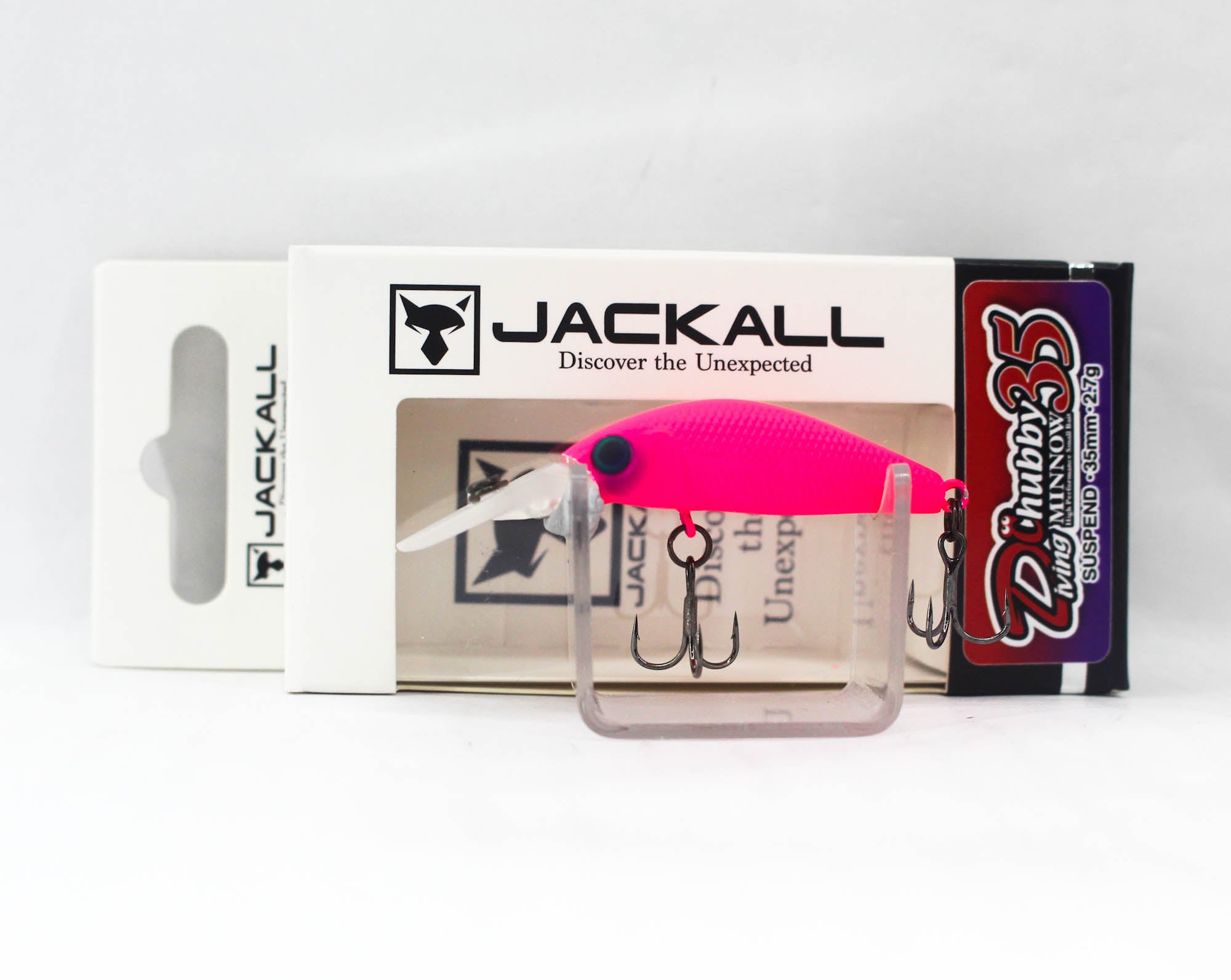 Jackall Diving Chubby Minnow 35 Suspend Lure Pink (0314)