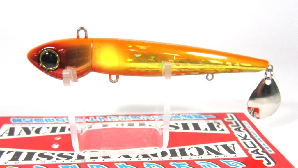 Jackall Anchovy Missile Saltwater Jig Lure 130 grams Orange Gold (8170)