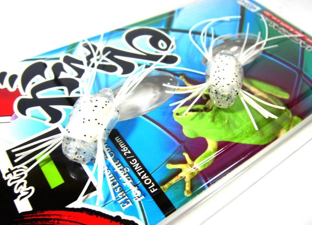 Jackall Soft Lure Ikegaeru Elastomer 26mm Frog Pearl White (9047)