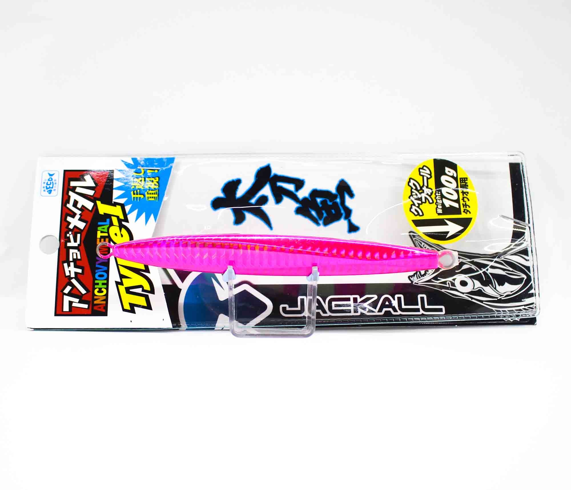 Jackall Metal Jig Anchovy Type 1 Standard 100 grams Pink Glow (9701)