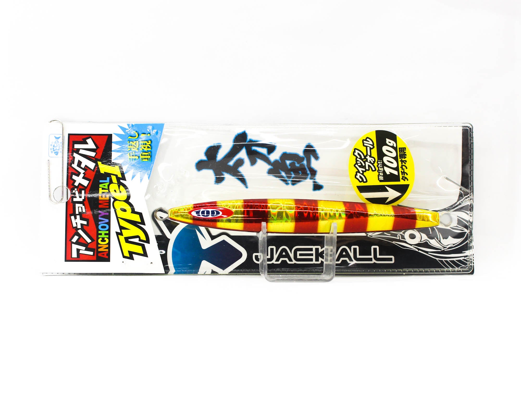 Jackall Metal Jig Anchovy Type 1 Standard 100 grams Red (9718)