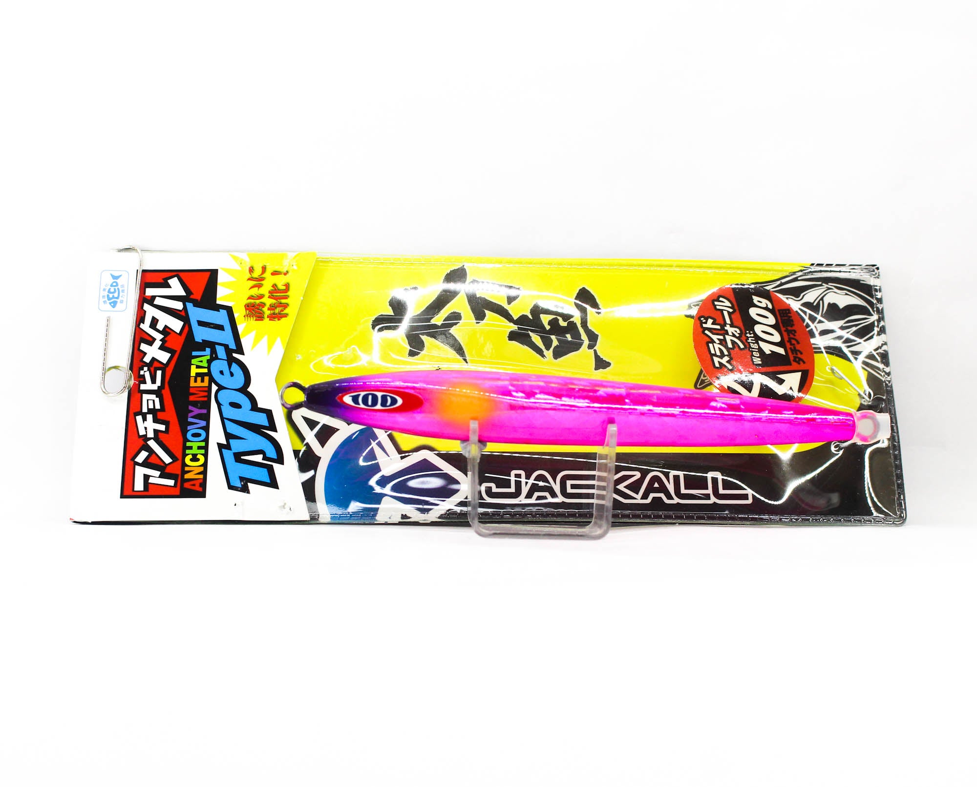 Jackall Metal Jig Anchovy Type 2 Slow Slide 100 grams Saber Pink (0233)