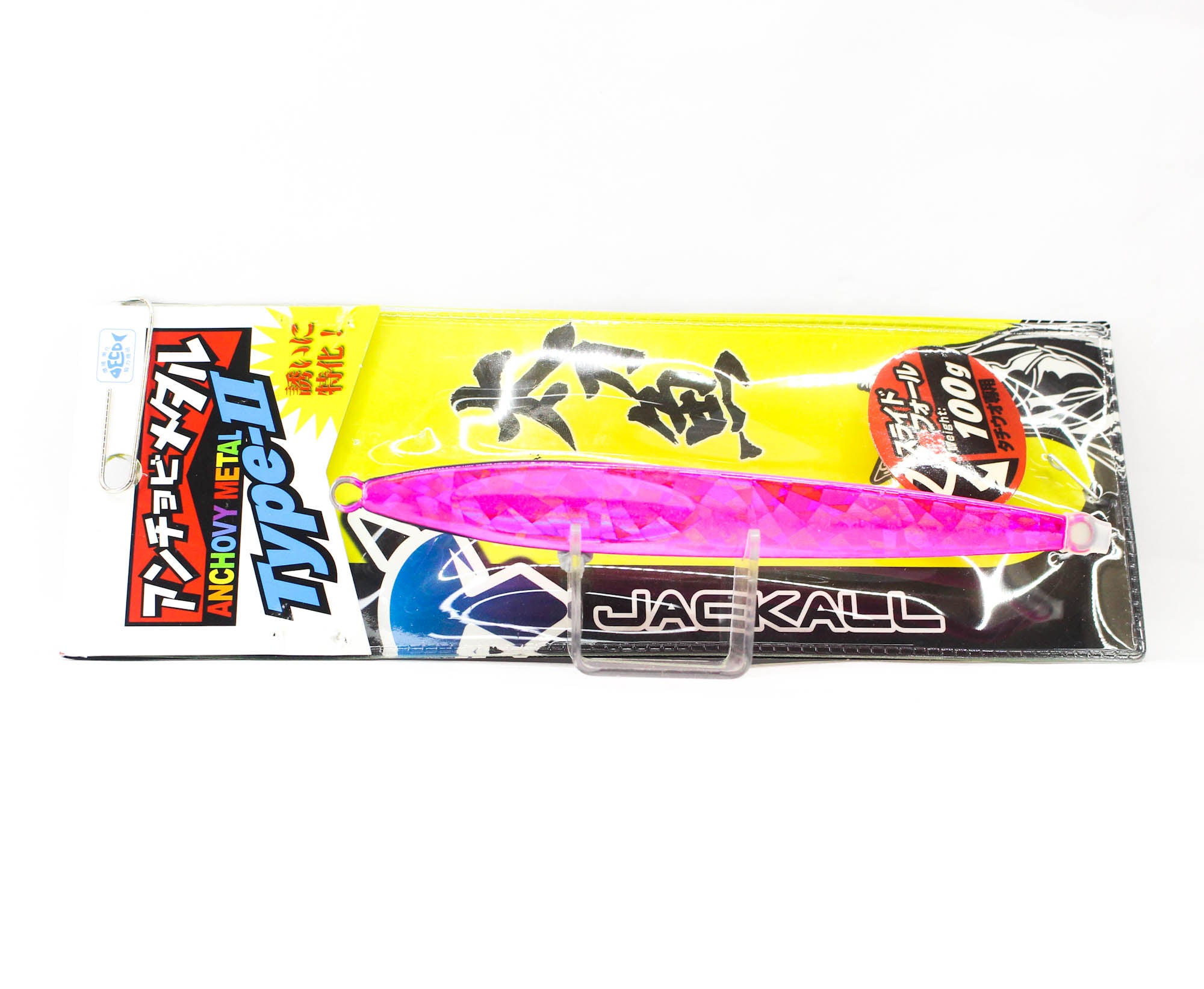 Jackall Metal Jig Anchovy Type 2 Slow Slide 100 grams Saber Pink (0233)