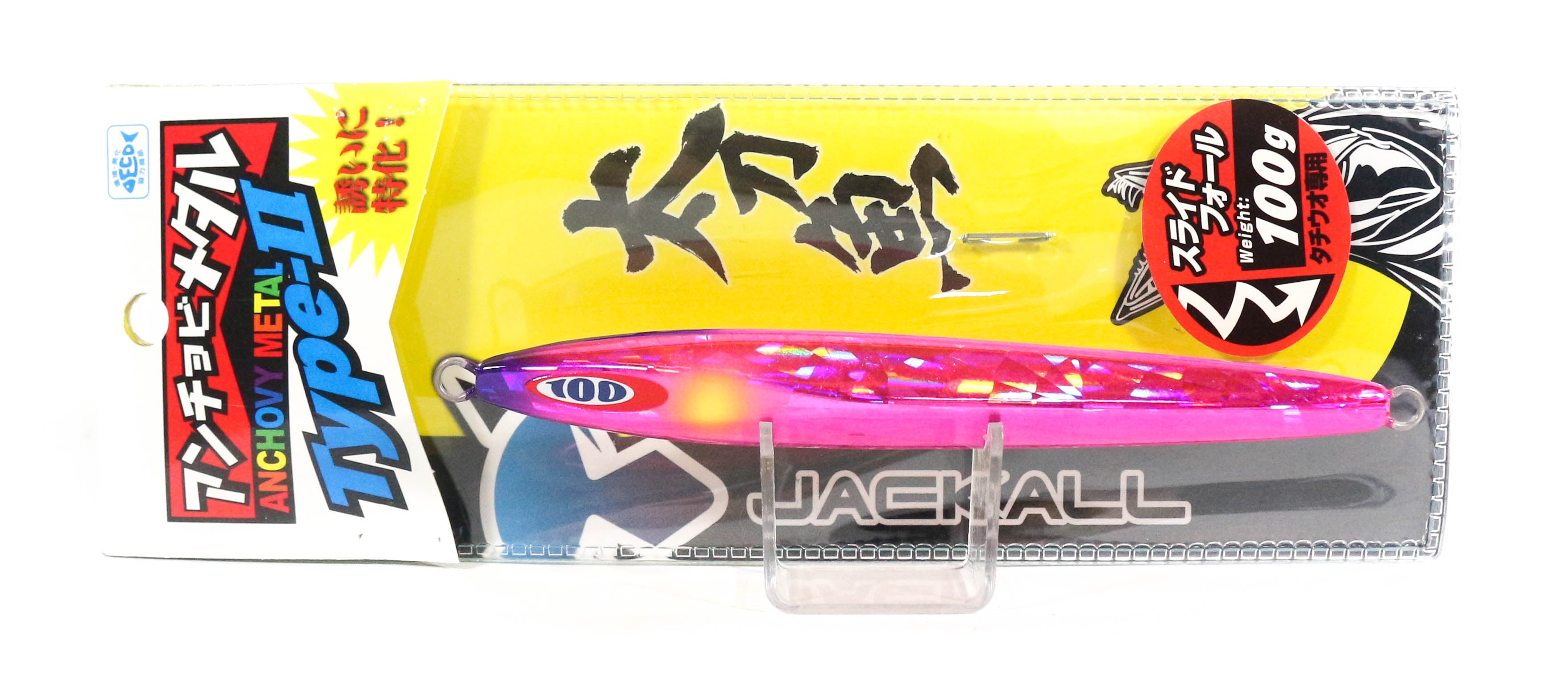 Jackall Metal Jig Anchovy Type 2 Slow Slide 100 grams Saber Pink (0233)