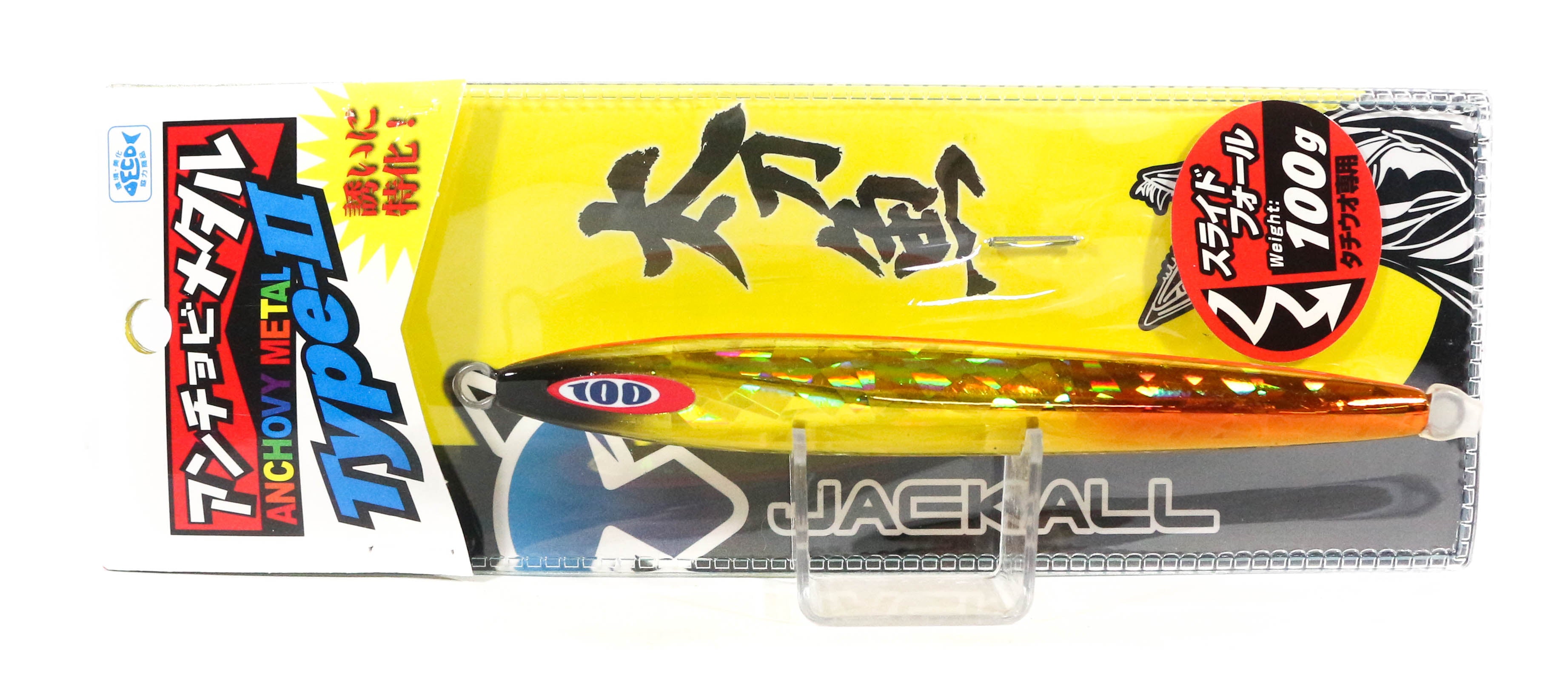 Jackall Metal Jig Anchovy Type 2 Slow Slide 100 grams Ore (0264)