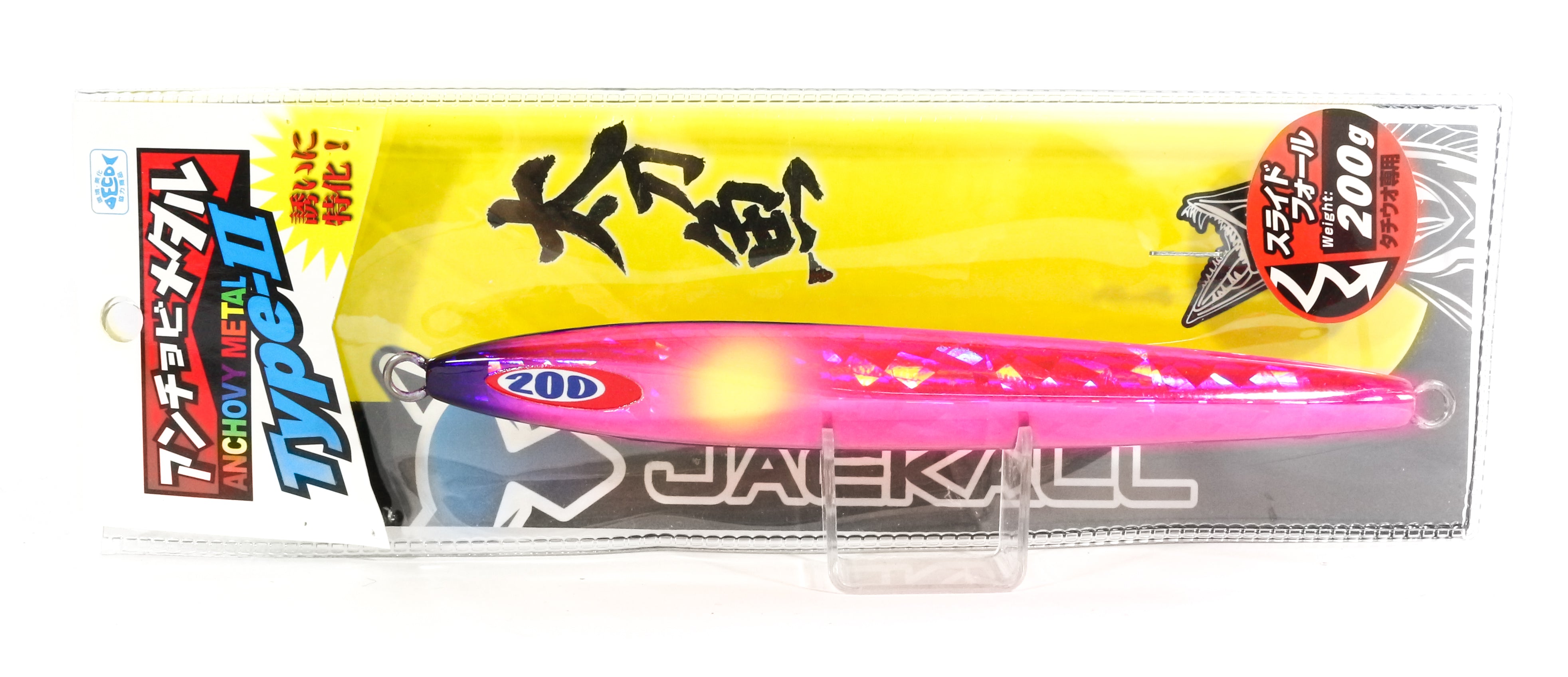 Jackall Metal Jig Anchovy Type 2 Slow Slide 200 grams Saber Pink (0530)