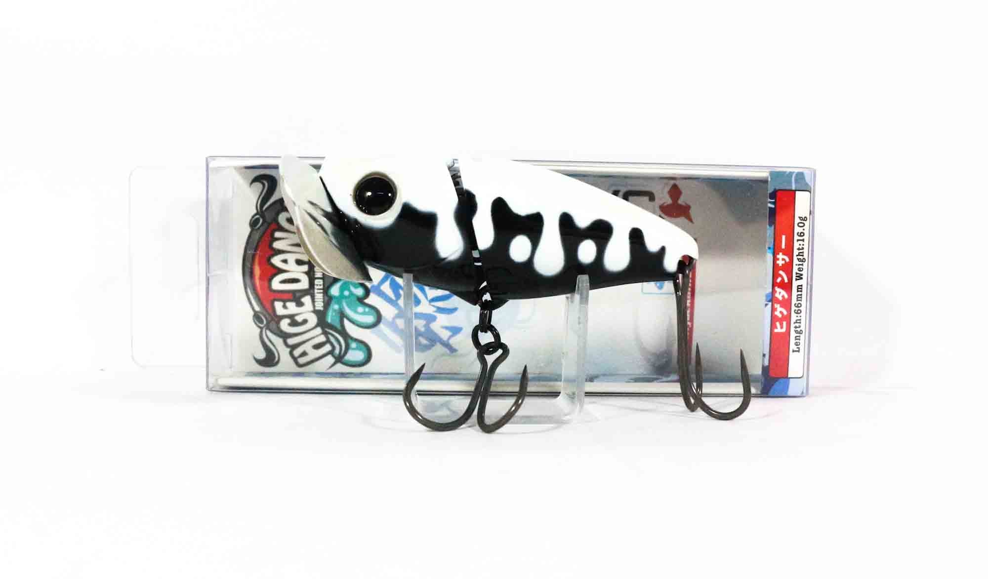 Jackall Hige Dancer 66 mm 16 grams Floating Lure Black Glow Drip (1148)