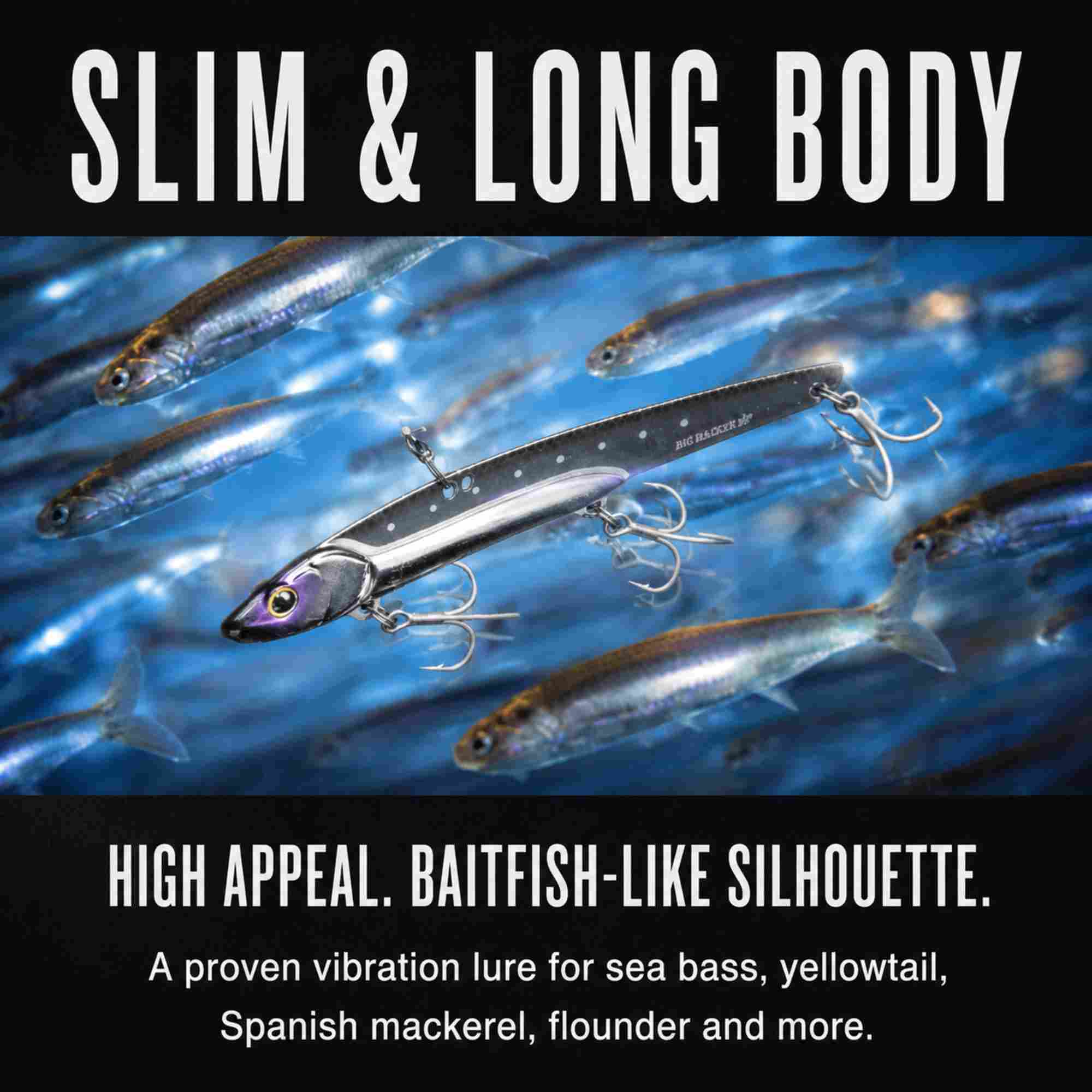 Jackall Big Backer 128 Metal Vibe 44g Sinking Lure Konoshiro Lens HL (3180)