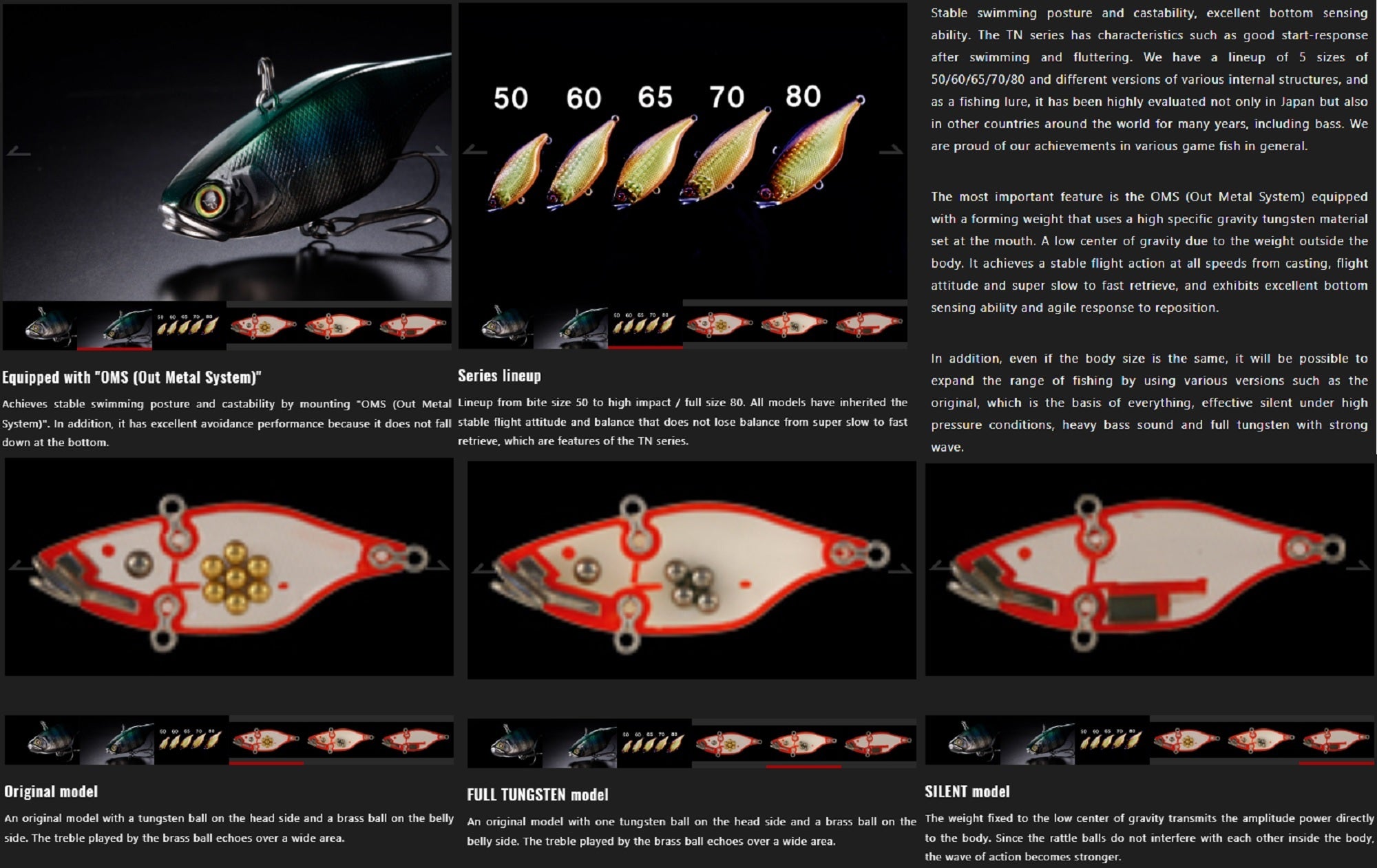 Jackall TN 60 Full Tungsten Vibration Lure Akatora (5962)