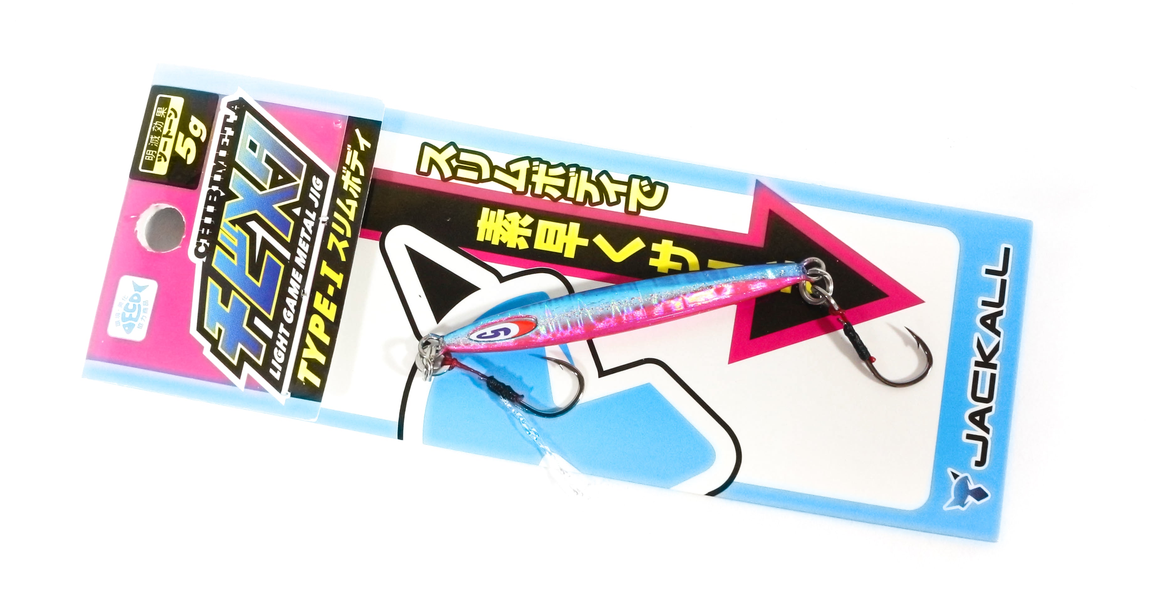 Jackall Metal Jig Chibi Metal Type I 5 grams Blue & Pink (7362)