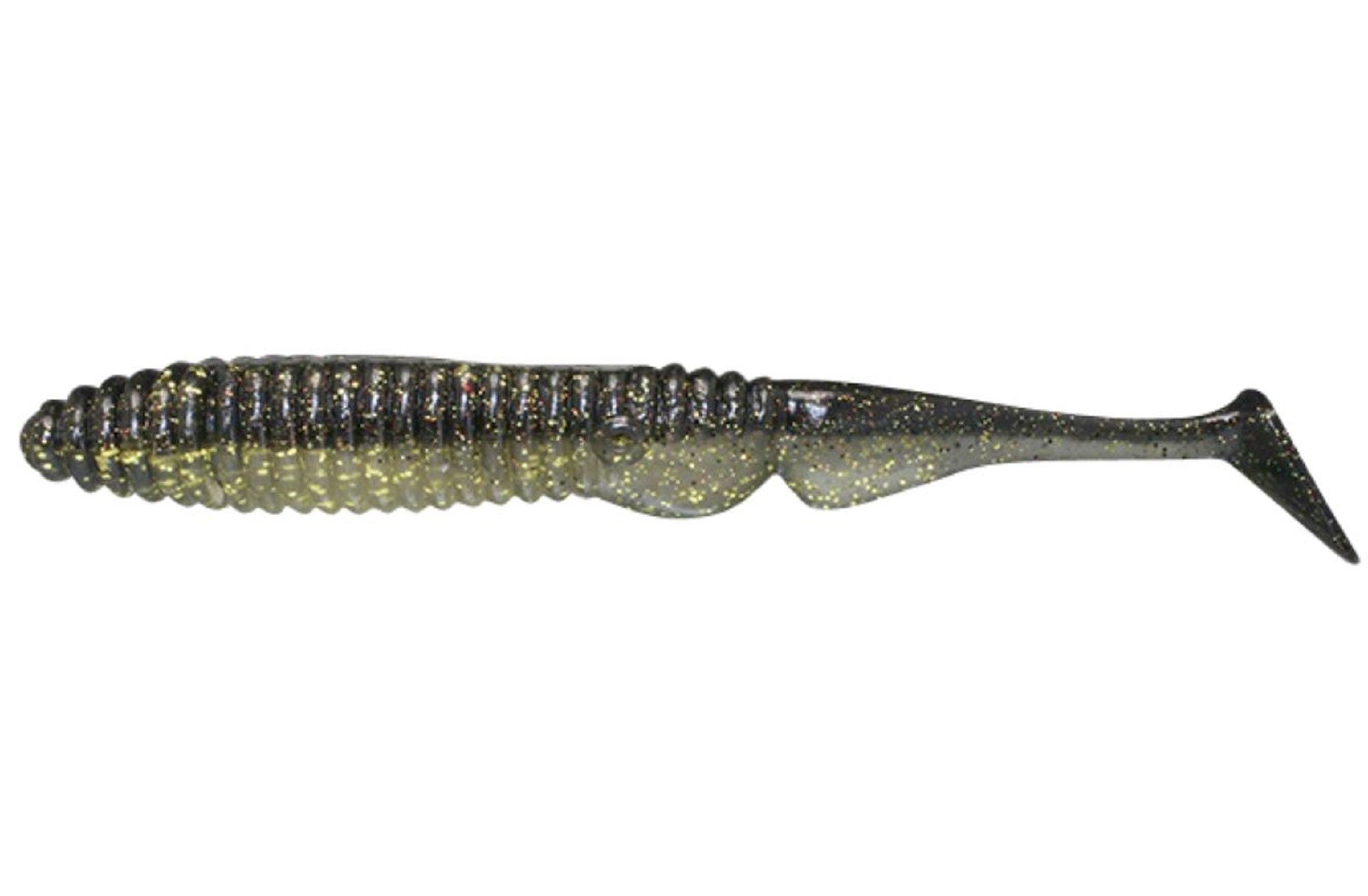 Jackall Soft Lure Ammonite Shad 5.5 Inches Vibe Tail Gold Black (9304)