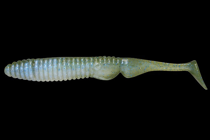 Jackall Soft Lure Ammonite Shad 5.5 Inches Vibe Tail Blue Clr Pearl (9335)