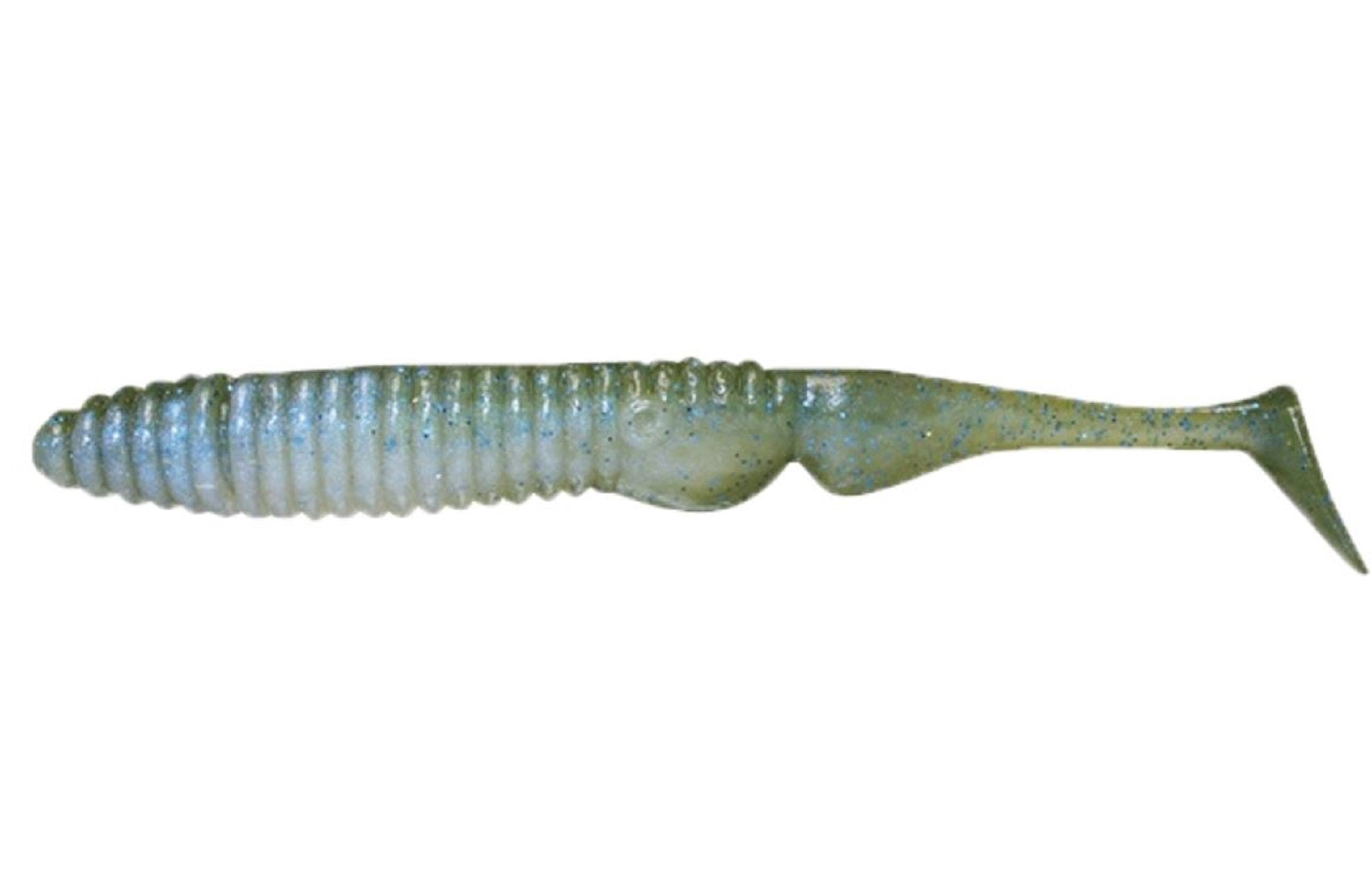 Jackall Soft Lure Ammonite Shad 4.5 Inches Vibe Tail Melon B Clear (9397)