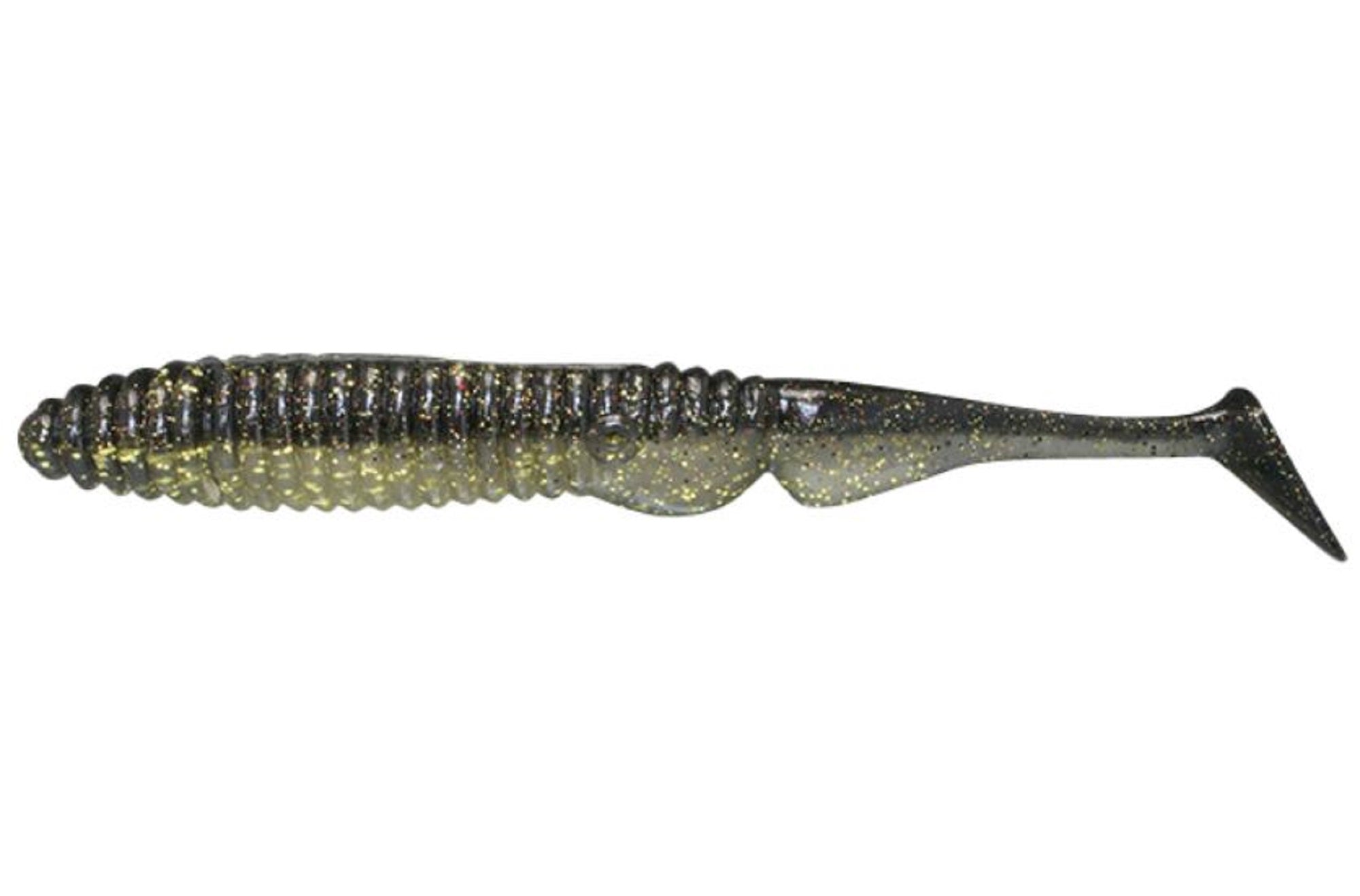 Jackall Soft Lure Ammonite Shad 3 Inches Vibe Tail Gold & Black Shad (9427)
