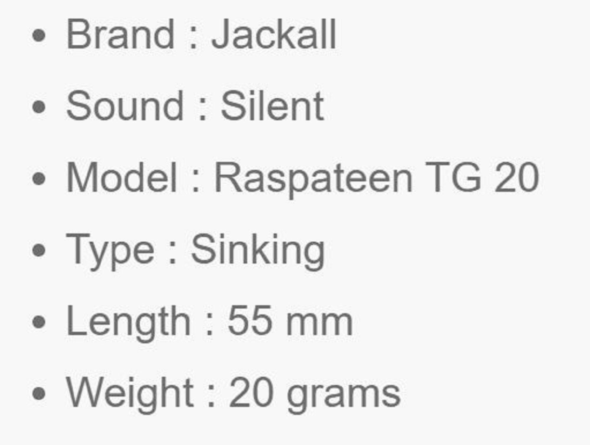 Jackall Metal Jig Raspateen TG Tungsten 20 grams Blue Pink (3608)