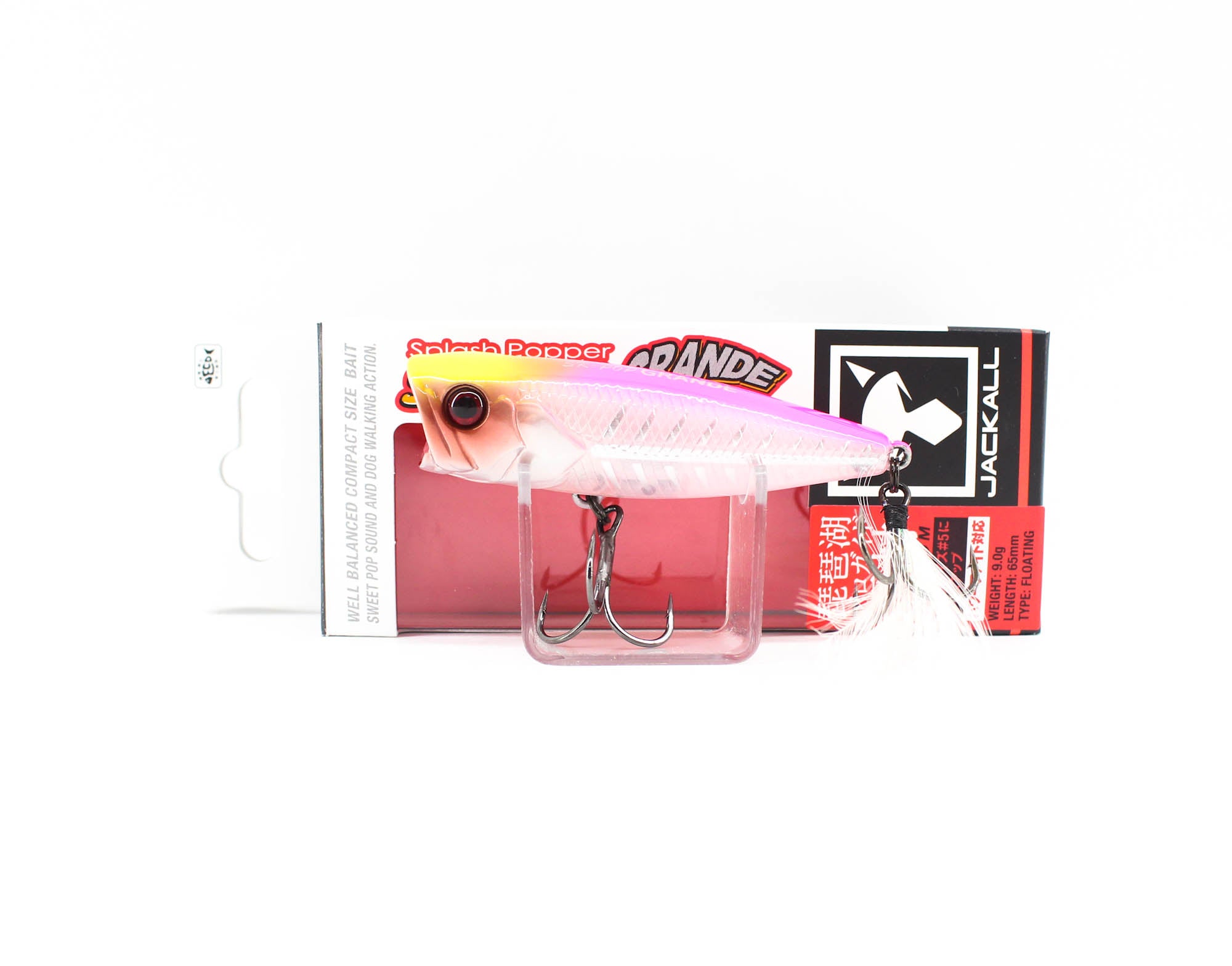 Jackall SK Pop Grande Hiramura 65 mm 9 grams Floating Lure Pink (8108)