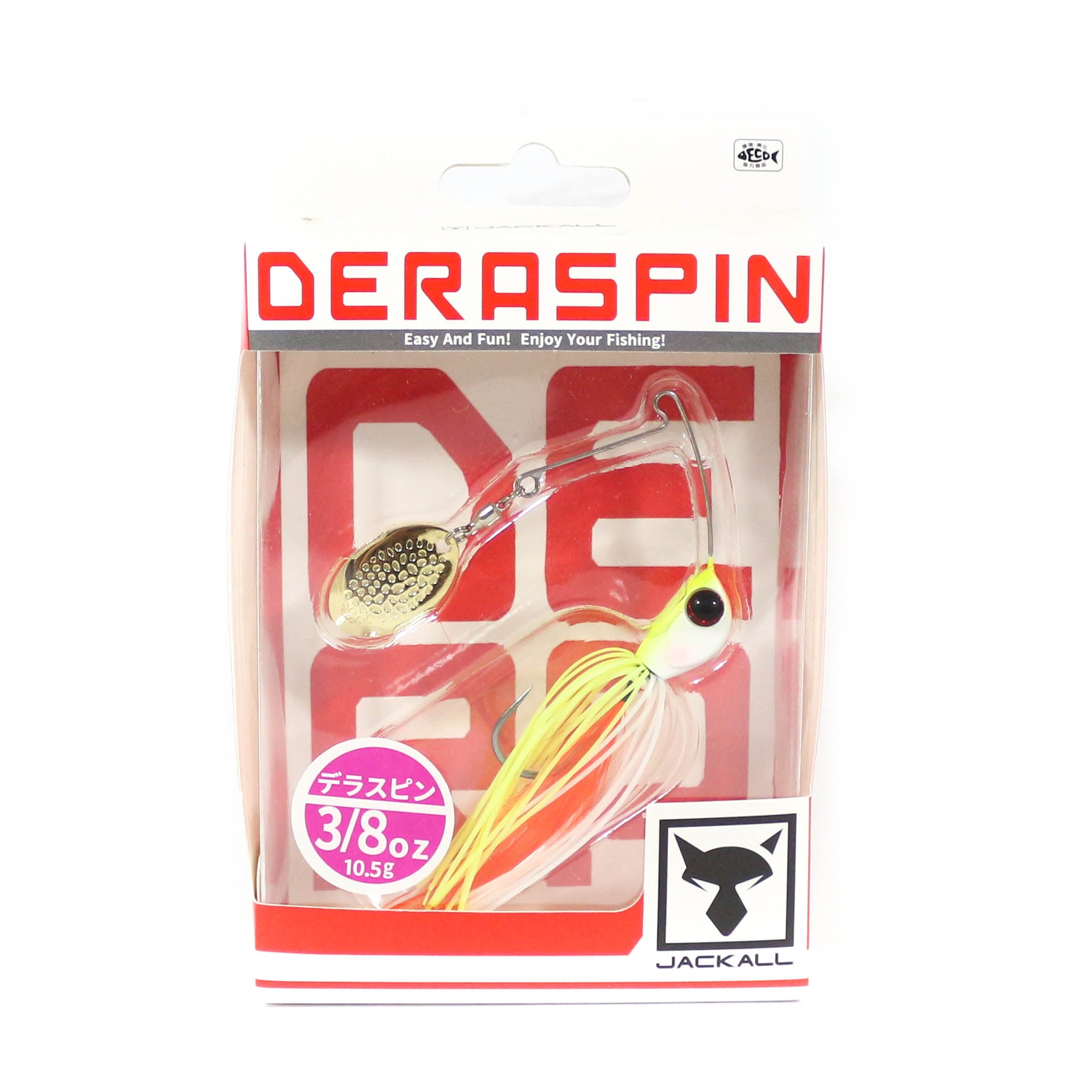 Jackall Spinner Bait Lure Deraspin 3/8 Oz Pearl Chart (8610)