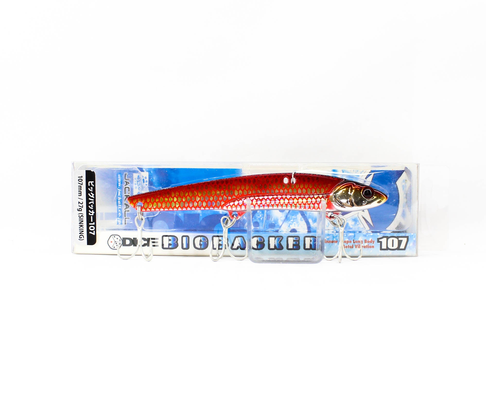 Jackall Big Backer 107 Metal Vibe 27 grams Sinking Lure Fire Gold (8757)