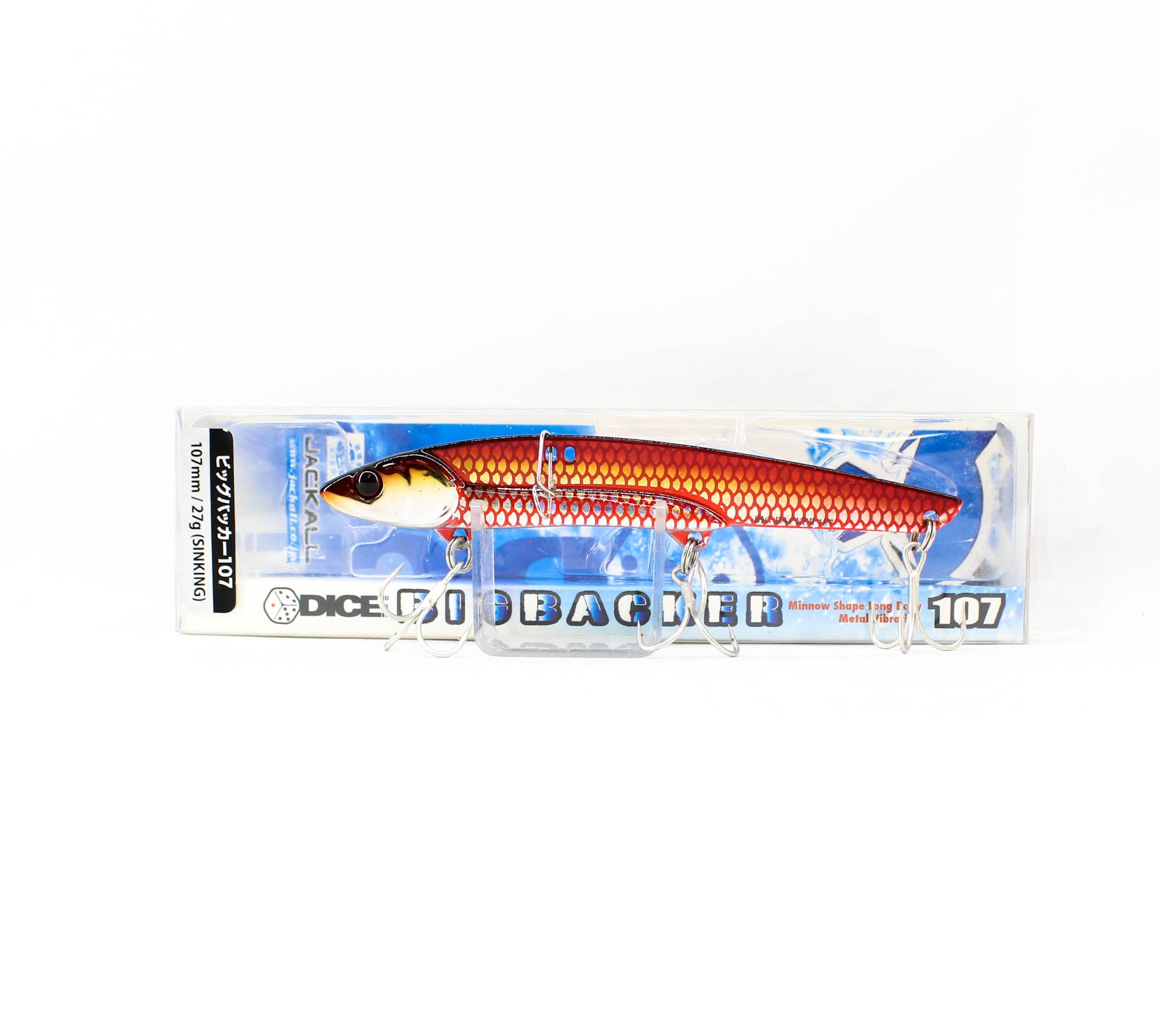 Jackall Big Backer 107 Metal Vibe 27 grams Sinking Lure Fire Gold (8757)