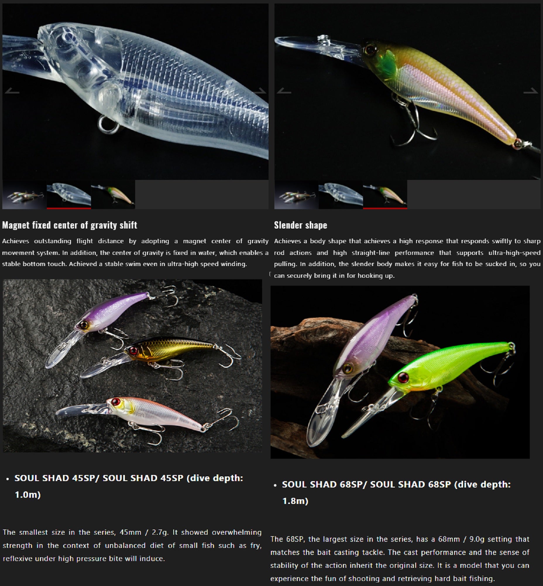 Jackall Soul Shad 45SP Suspend Lure Jakko Gill (9259)
