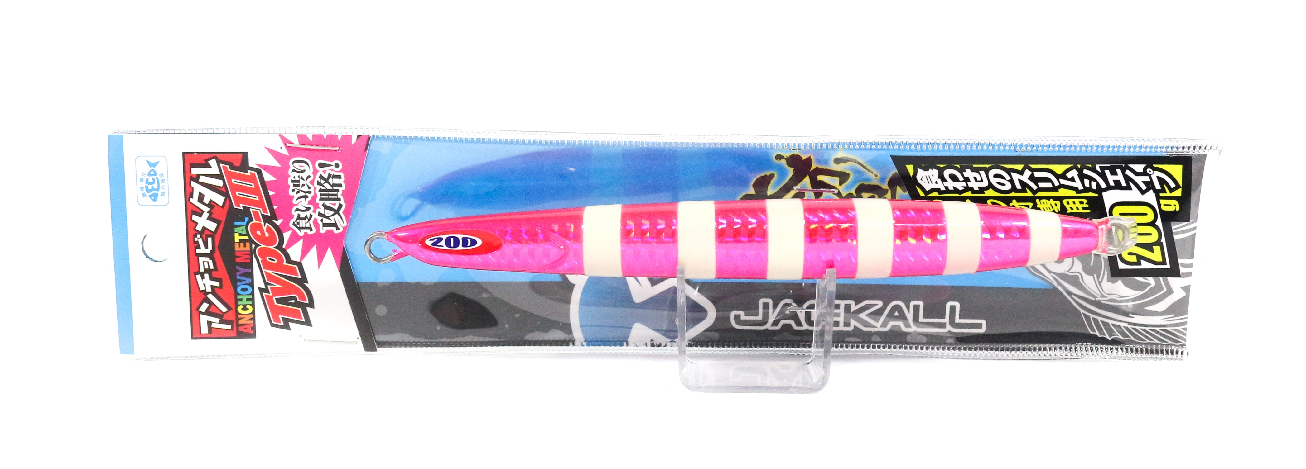 Jackall Metal Jig Anchovy Type 3 Flutter 200 grams Pink Glow (0095)