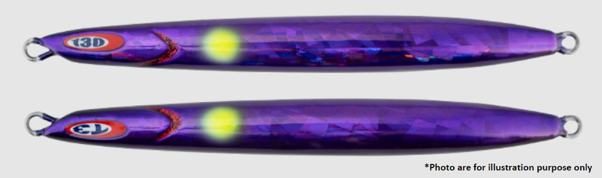 Jackall Metal Jig Anchovy Type 3 Flutter 200 grams Purple (0118)