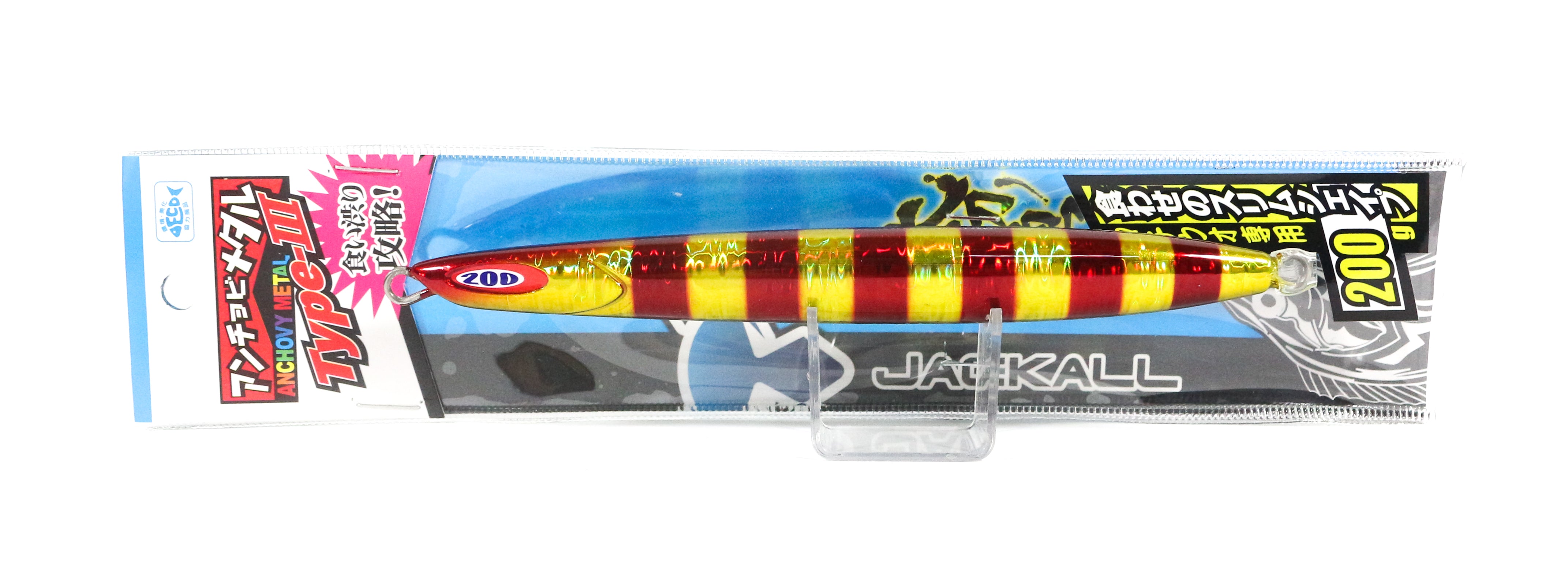 Jackall Metal Jig Anchovy Type 3 Flutter 250 grams Red (0200)