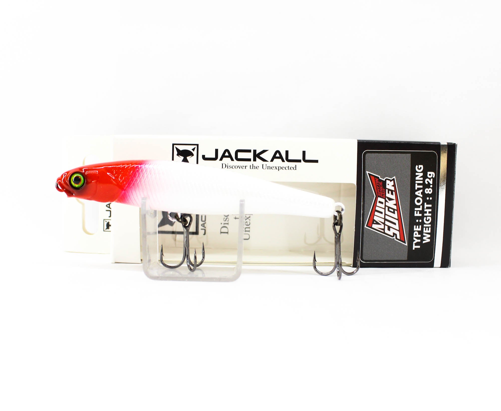 Jackall Mud Sucker 90 Floating Lure Pearl Red Head (2303)