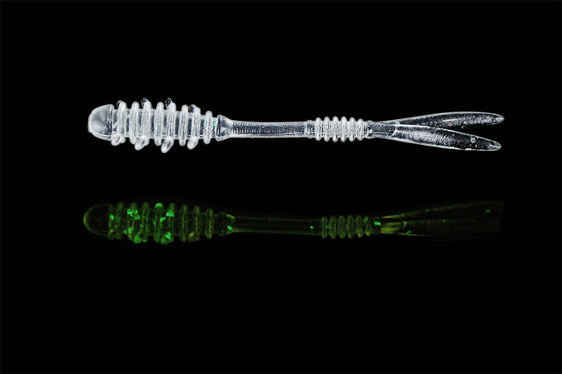 Jackall Soft Lure SW Light Game Amiami 2.3 Inch Clear Glow Crush (3621)