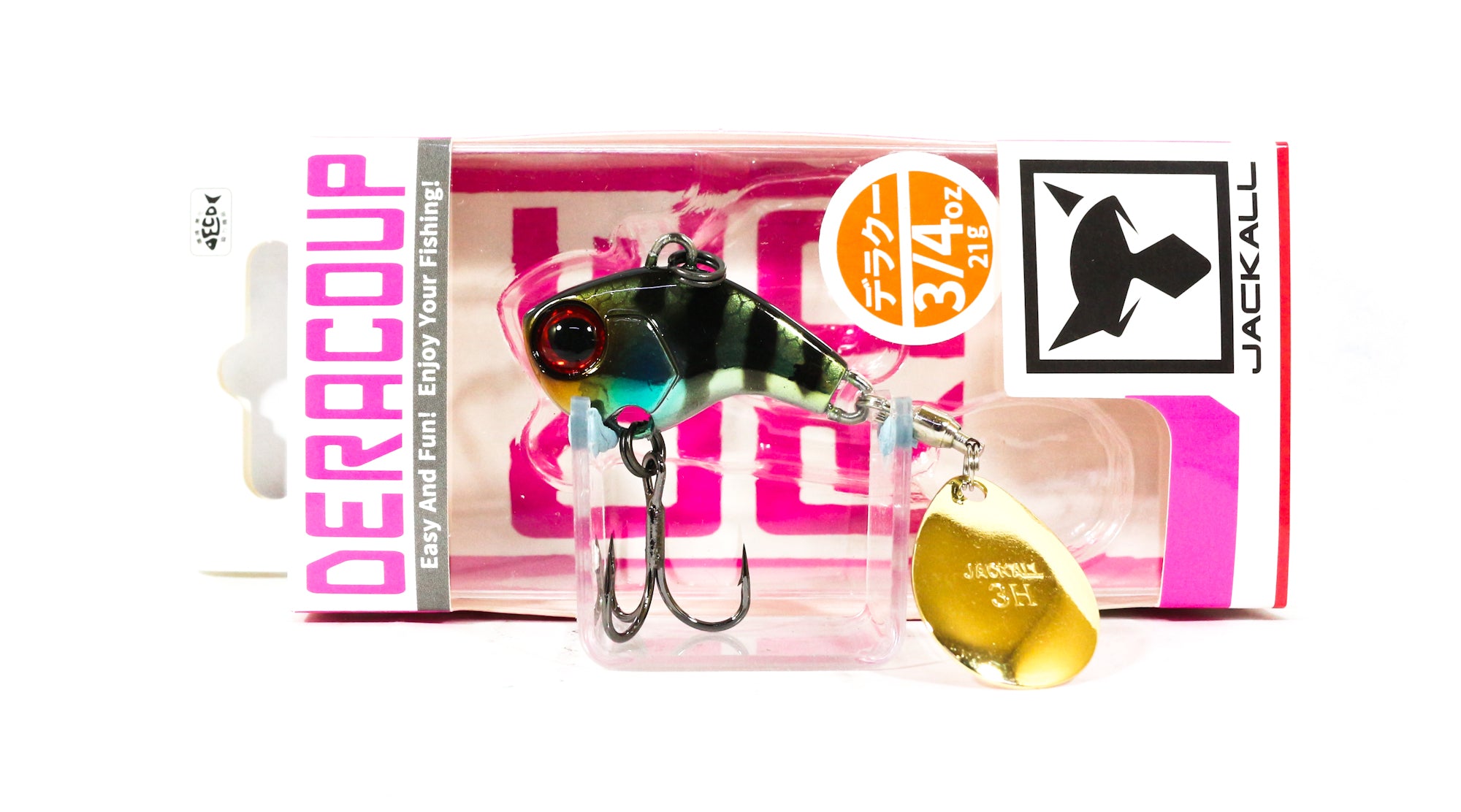 Jackall Deracoup 3/4 oz Spin Tail Sinking Lure HL Gold Gill (4895)