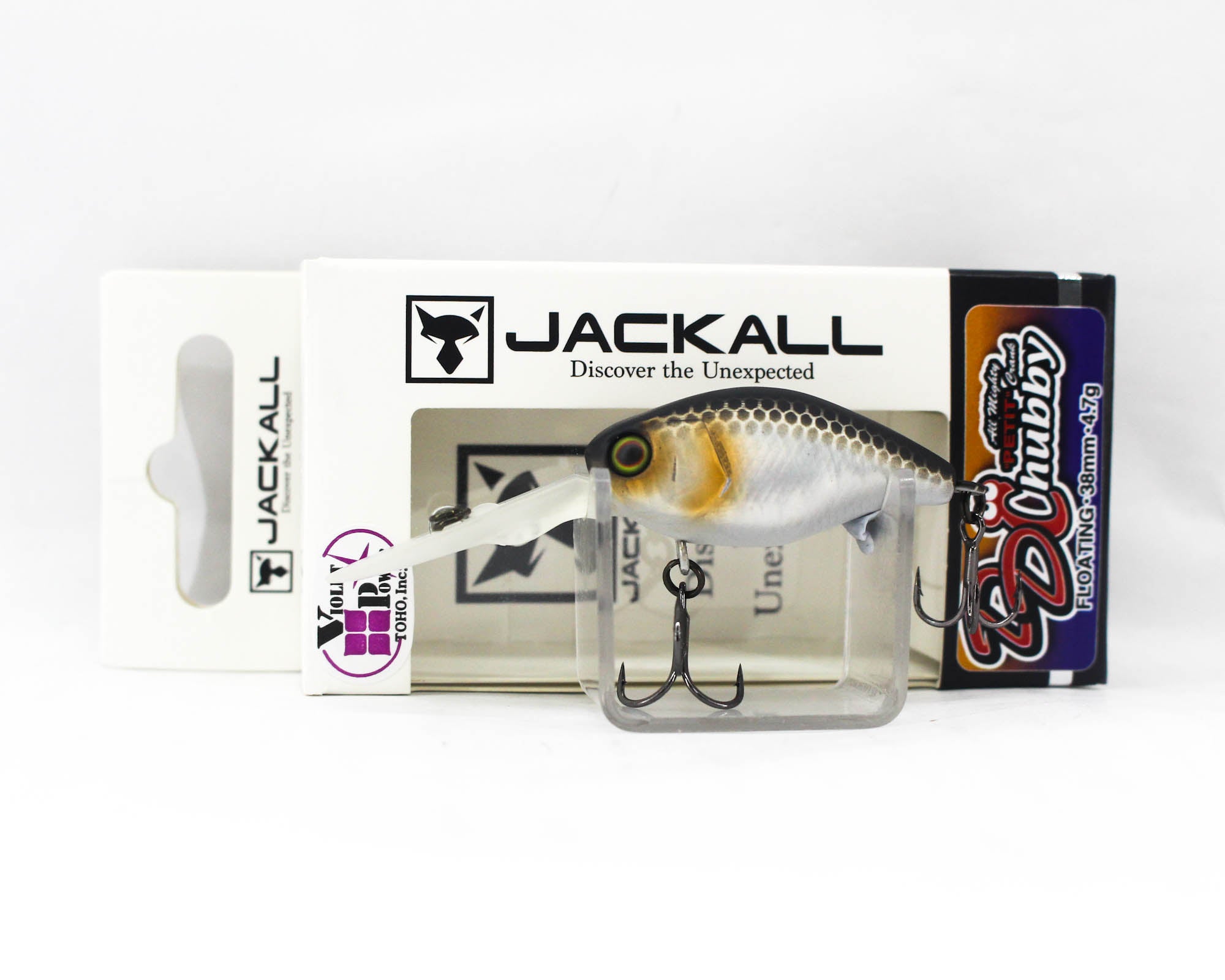 Jackall DD Chubby 38F Floating Lure UV Mat Silver Black (5380)