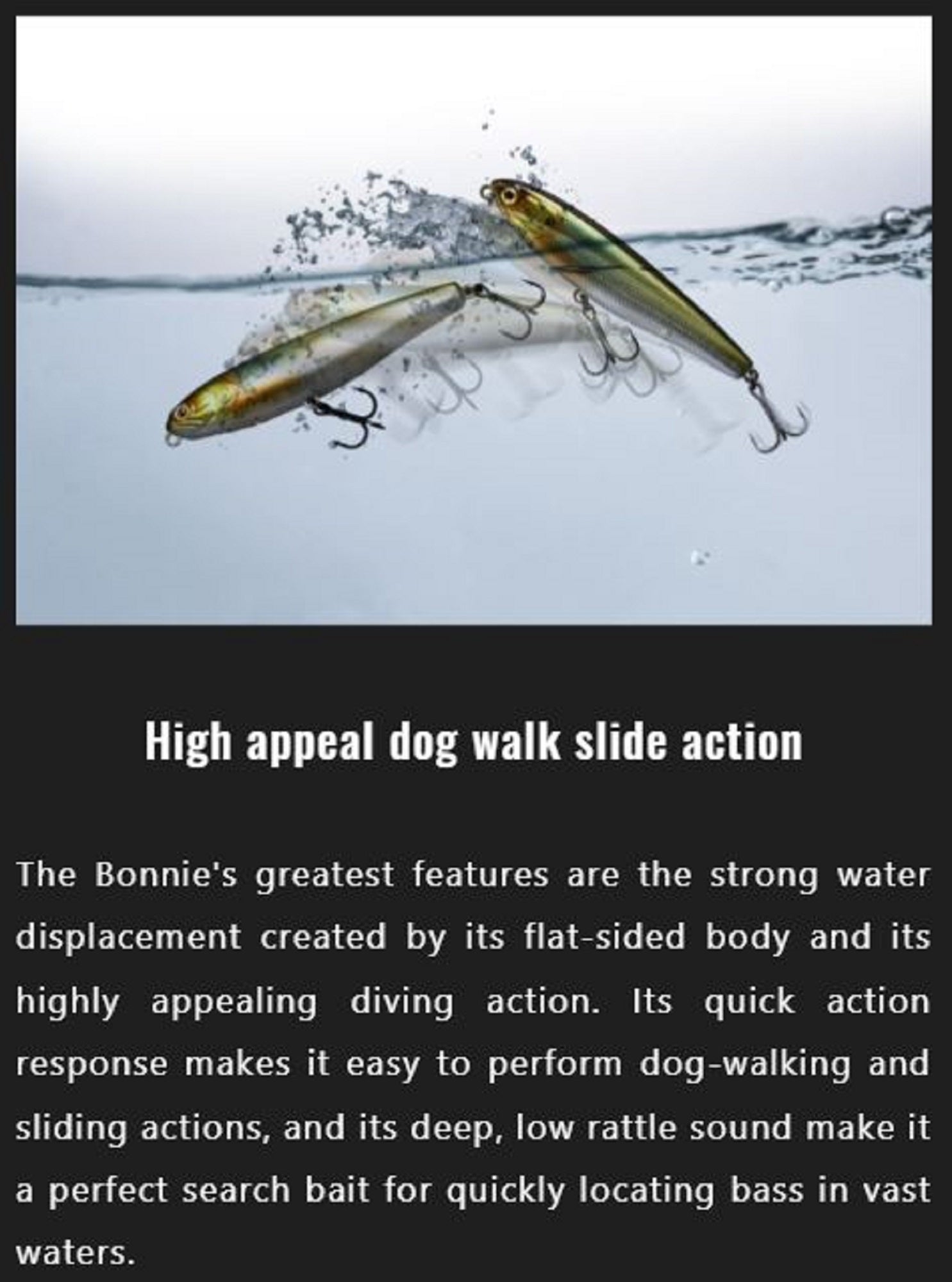 Jackall Bonnie 85 Floating Lure Chart Back Pearl (7162)
