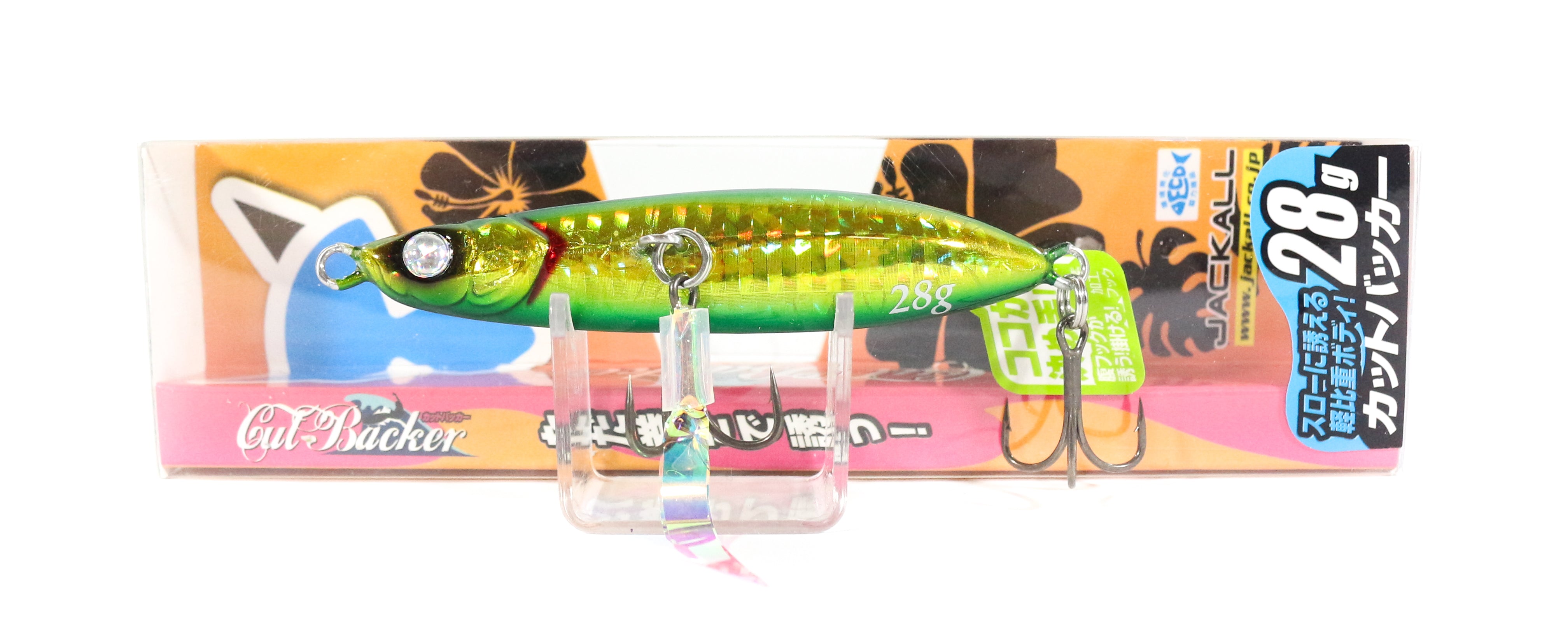 Jackall Metal Jig Cut Backer 28 grams Green Gold (9296)