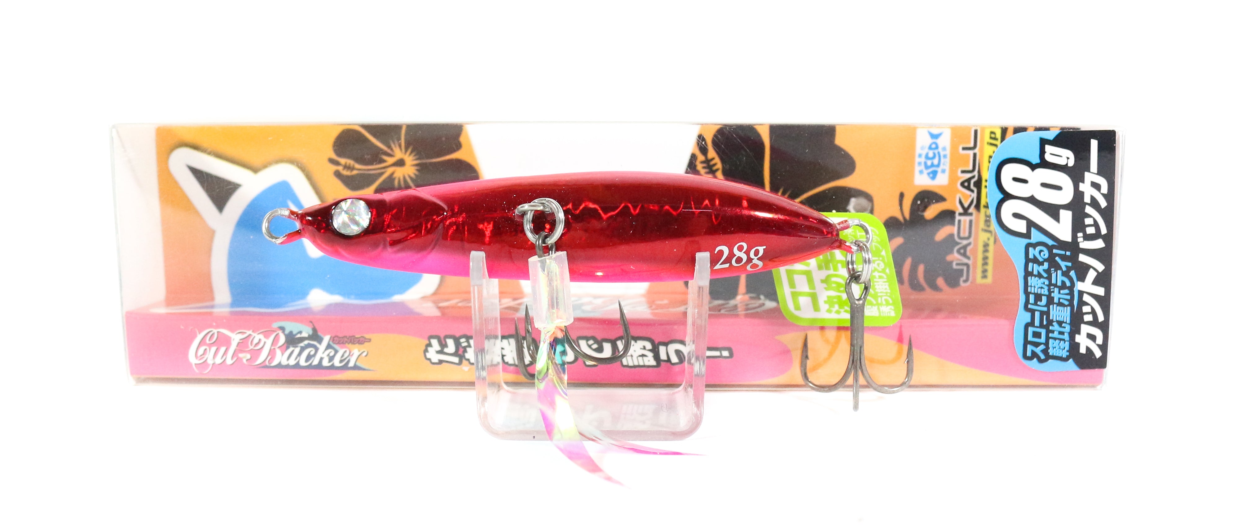 Jackall Metal Jig Cut Backer 28 grams Red Pink (9340)
