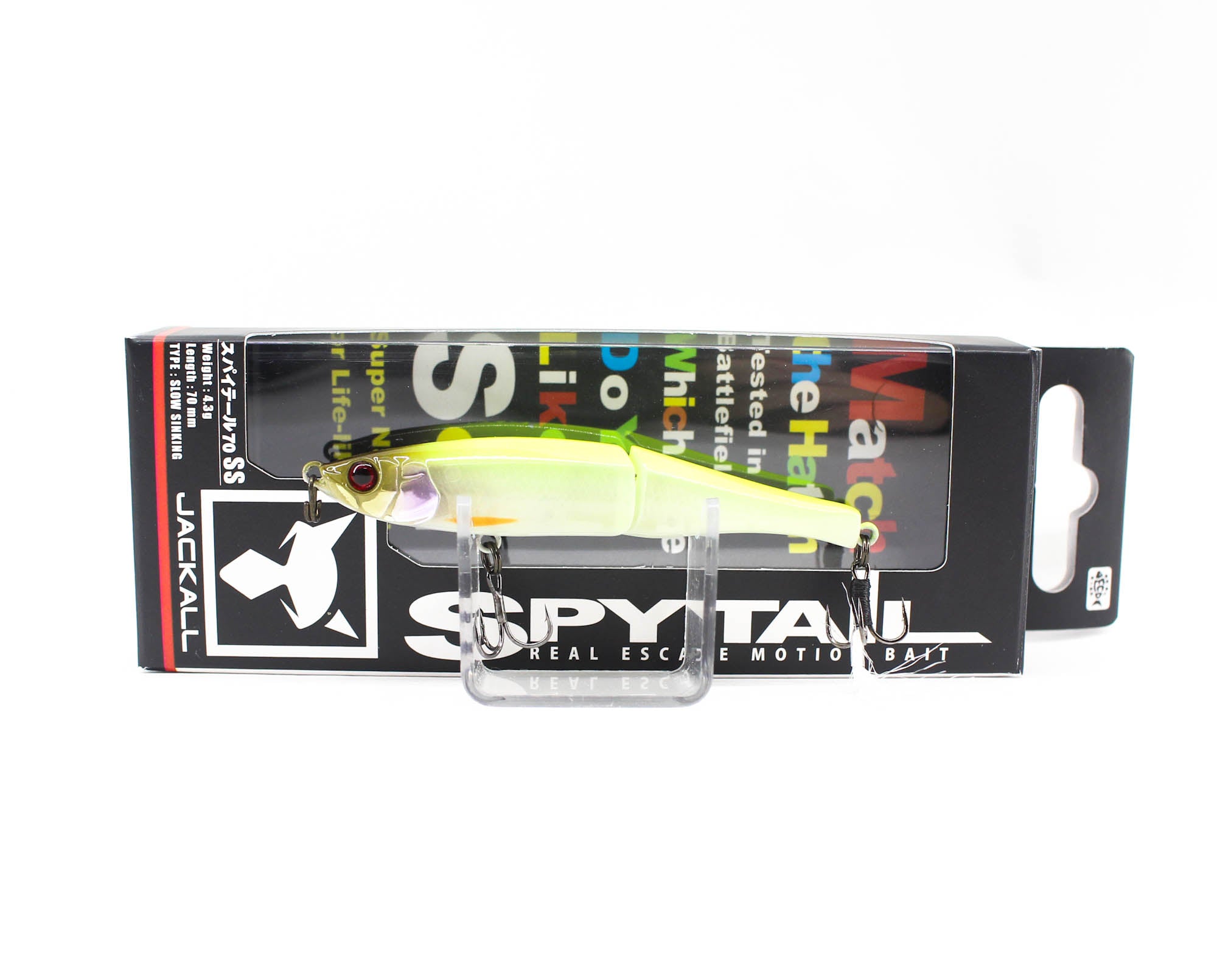 Jackall Spytail 70 SS Sinking Lure Chart Back Pearl (9579)