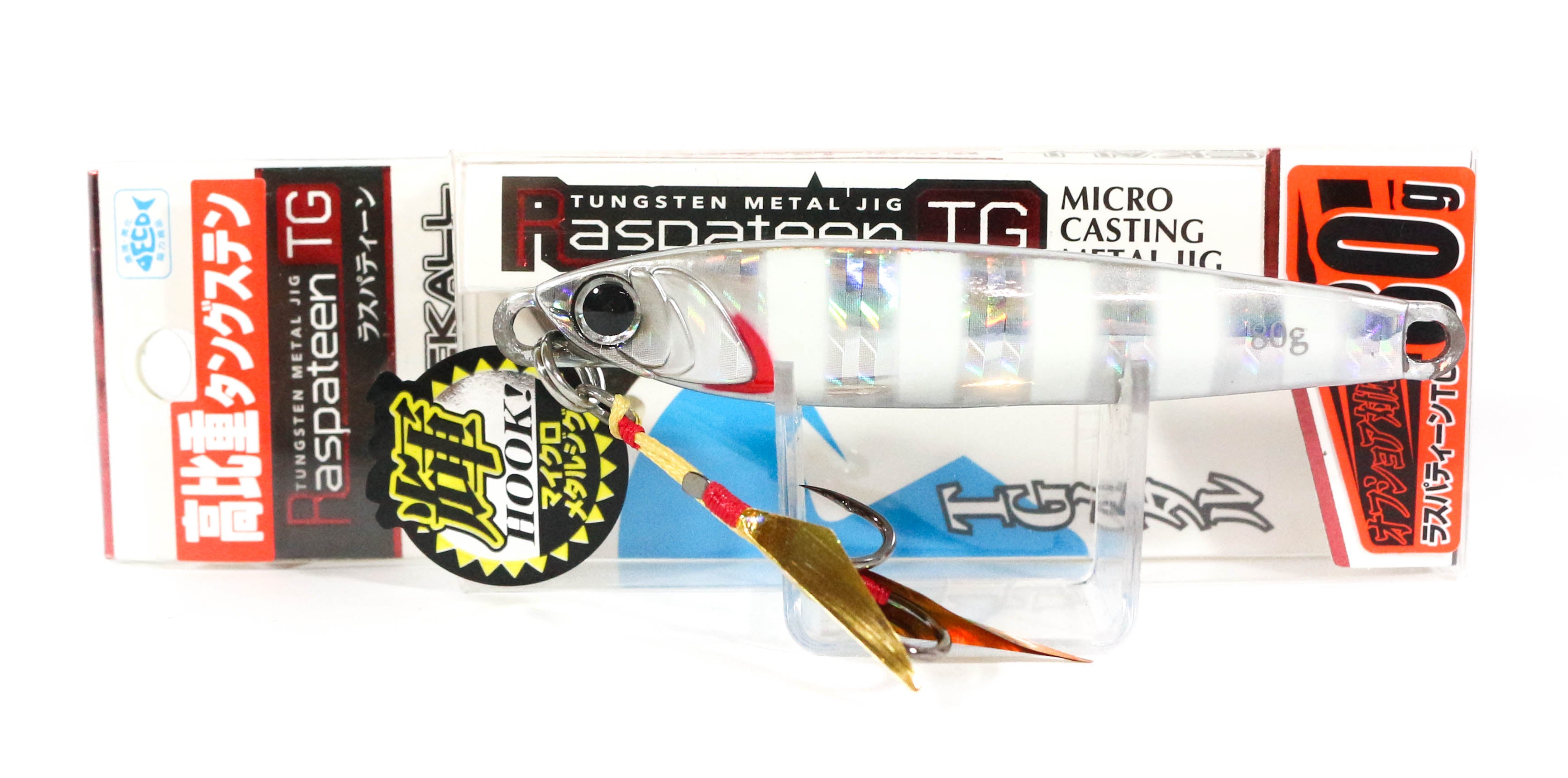 Jackall Metal Jig Raspateen TG Tungsten 80 grams Glow Stripe (0018)