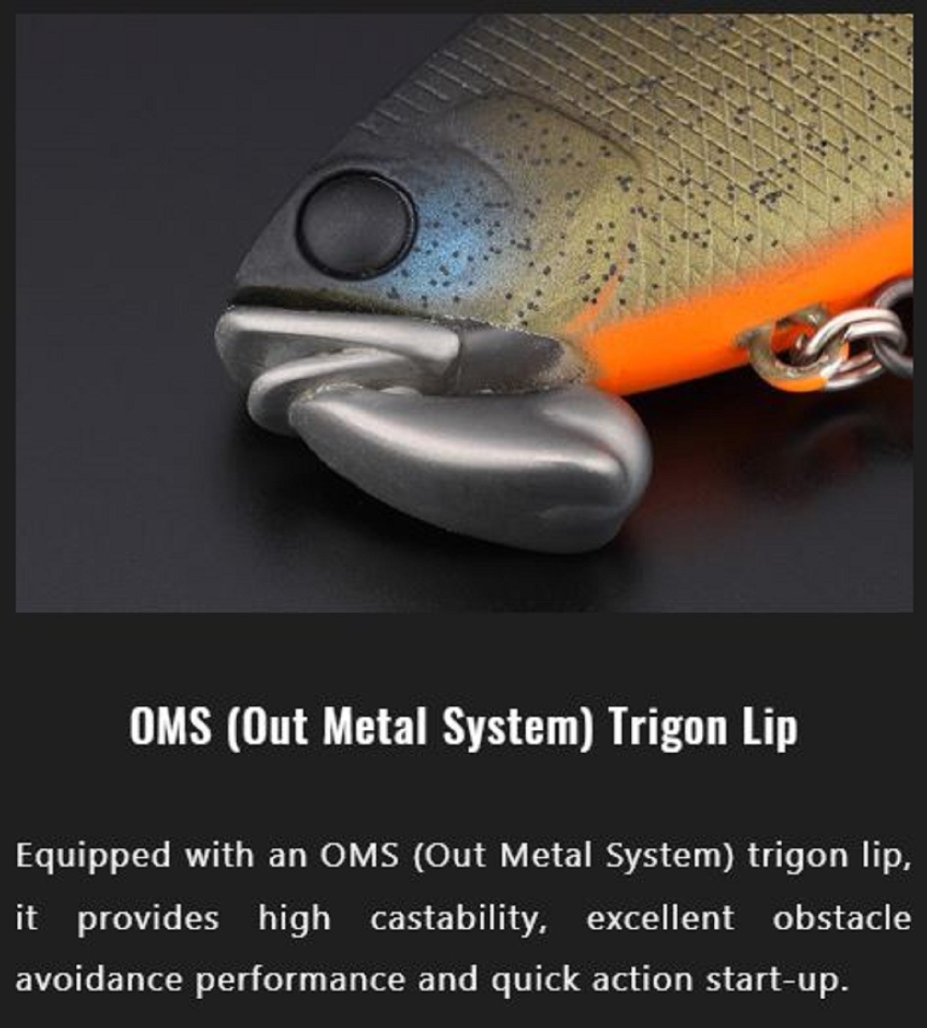 Jackall TN 60 Trigon Vibration Lure HL Black (4948)