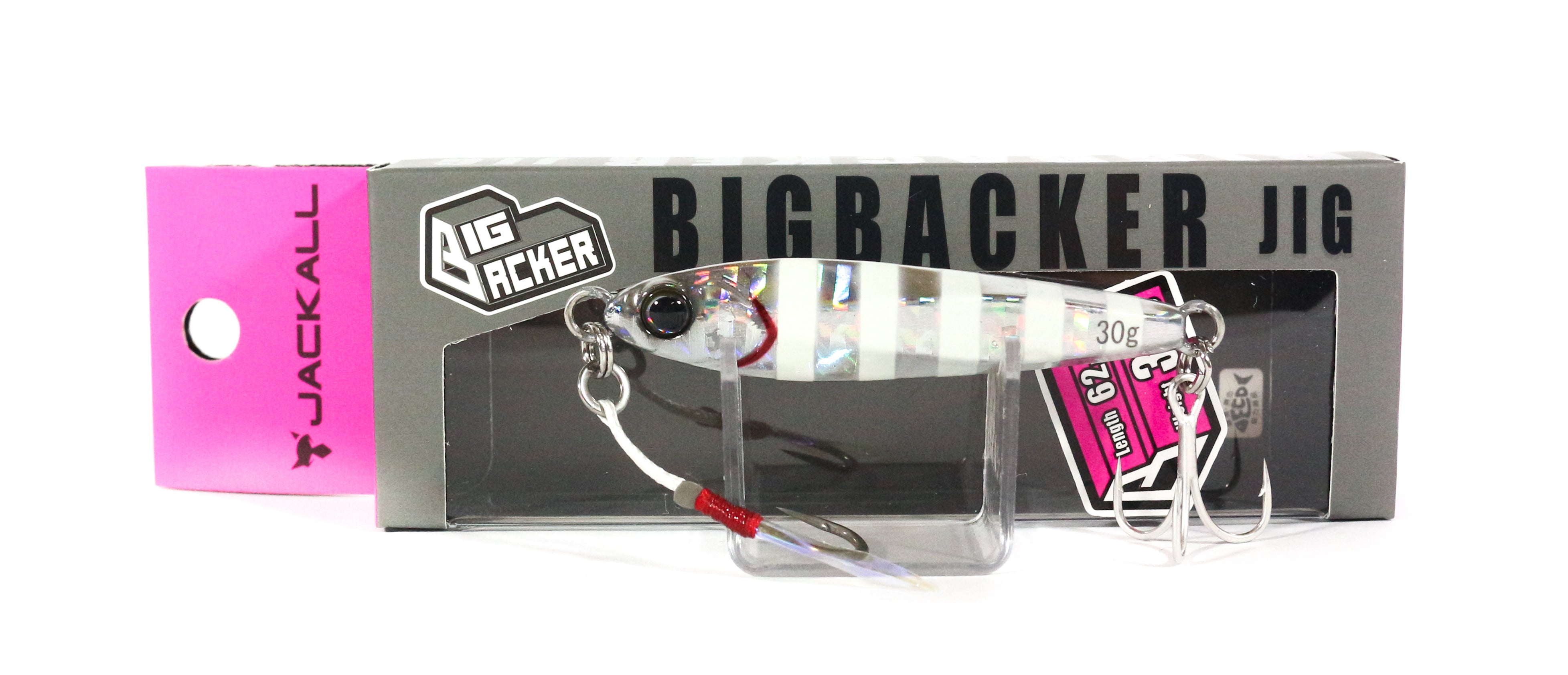 Jackall Metal Jig Big Backer 30 grams Glow Stripe (5402)