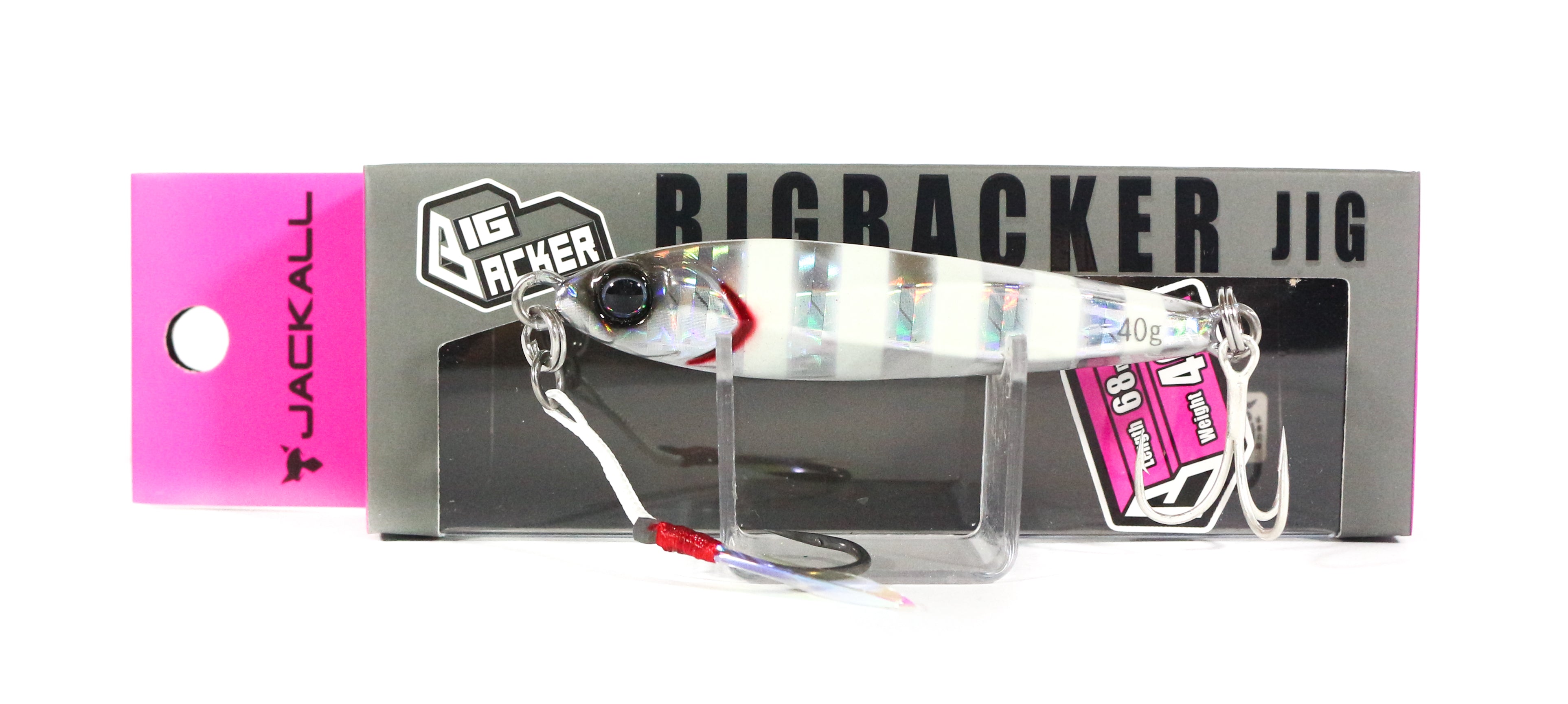 Jackall Metal Jig Big Backer 40 grams Glow Stripe (5488)
