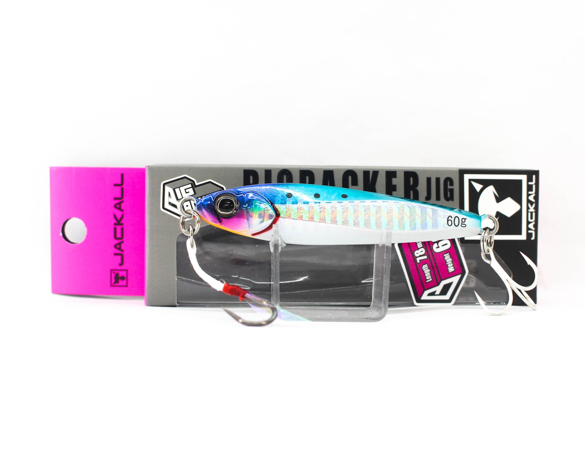 Jackall Metal Jig Big Backer 60 grams Iwashi Glow Belly (5587)