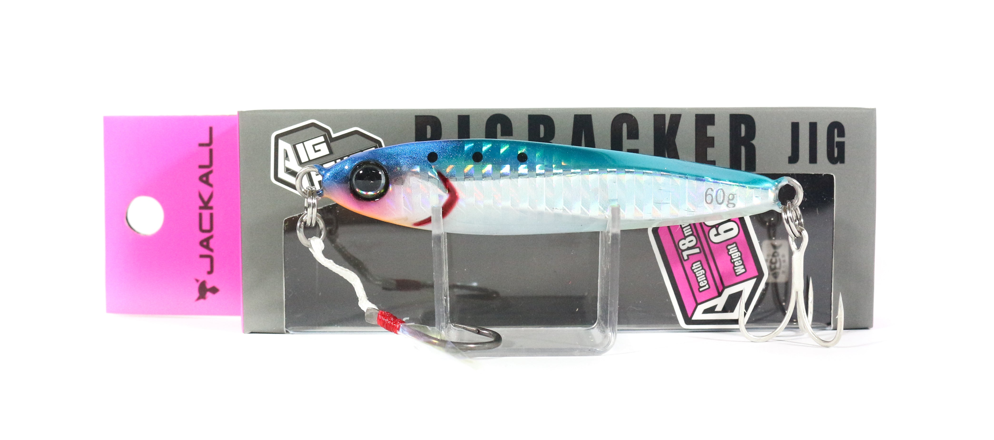 Jackall Metal Jig Big Backer 60 grams Iwashi Glow Belly (5587)