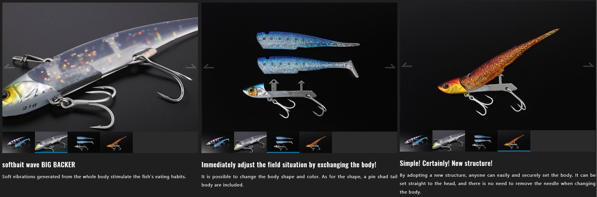 Sale Jackall Big Backer Soft Vib 28 grams 115 mm Sinking Lure R Gold (5846)