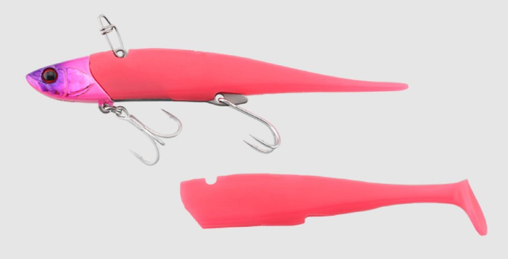 Sale Jackall Big Backer Soft Vib 28 grams 115 mm Sinking Lure Glow P (5891)