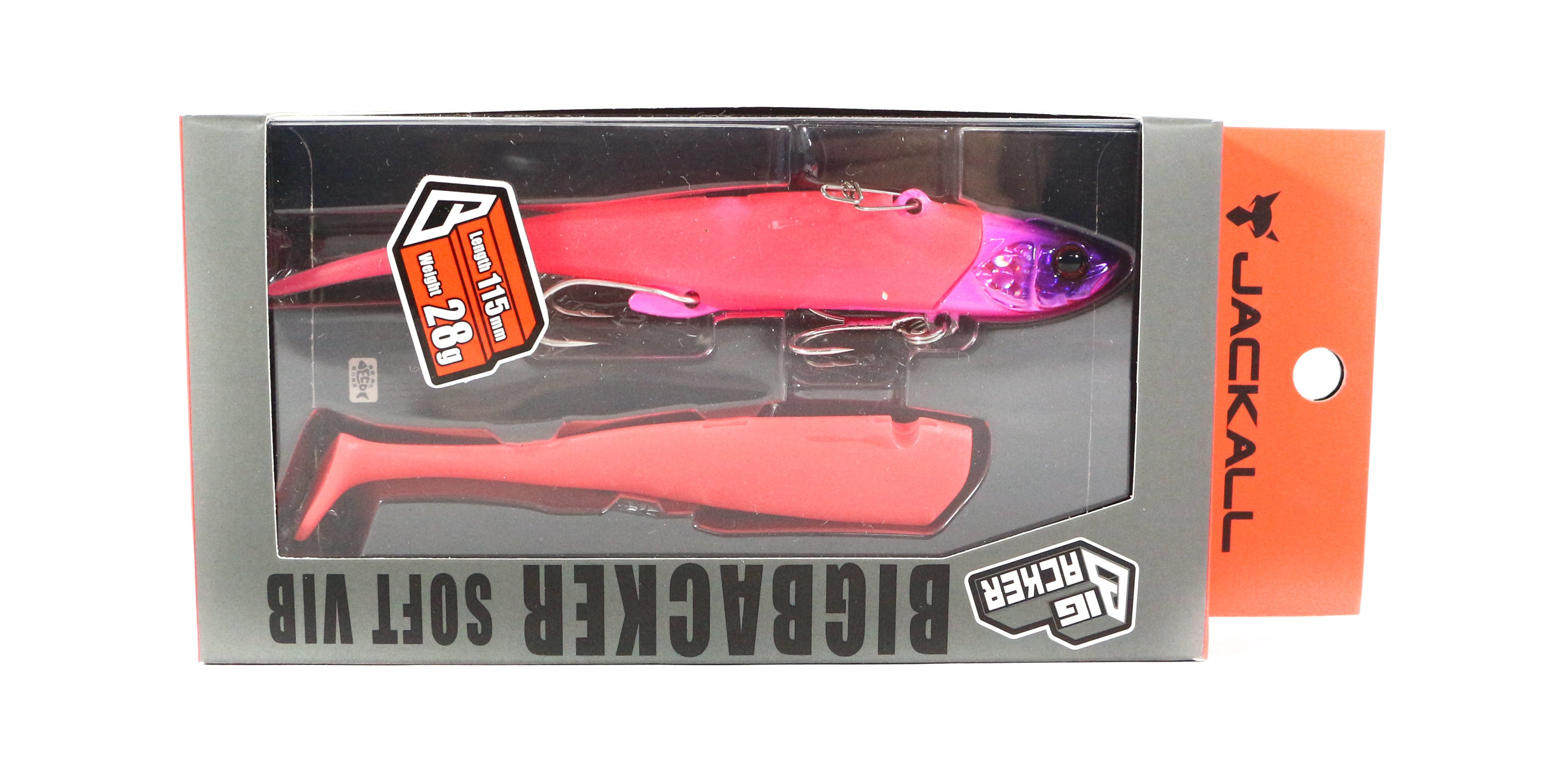 Sale Jackall Big Backer Soft Vib 28 grams 115 mm Sinking Lure Glow P (5891)