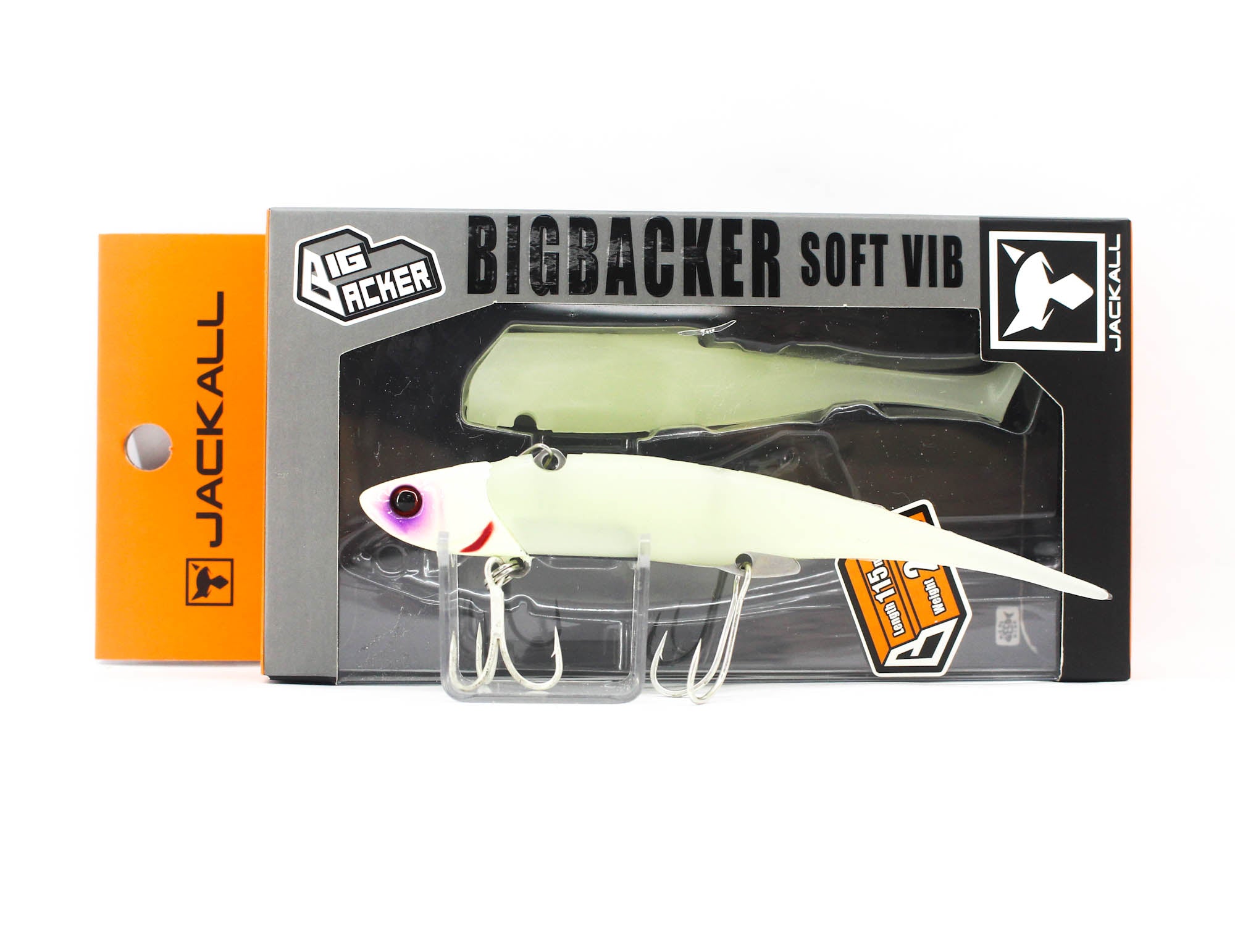 Sale Jackall Big Backer Soft Vib 28 grams 115 mm Sinking Lure S Glow (5907)