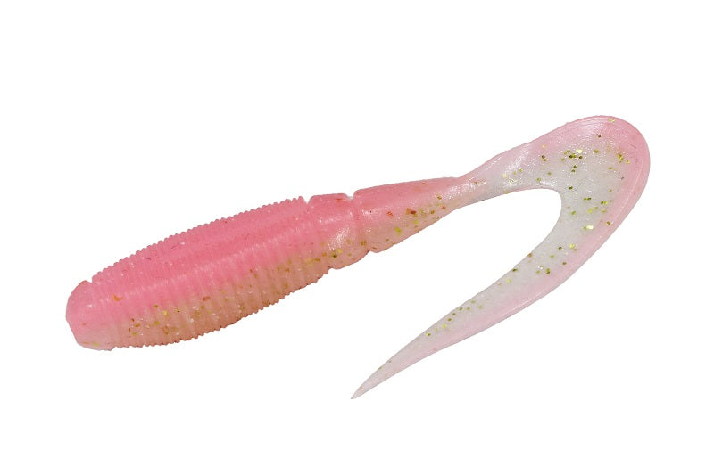 Jackall Soft Lure Rhythm Grub 2.4 Inches Pink Back Gold (6683)