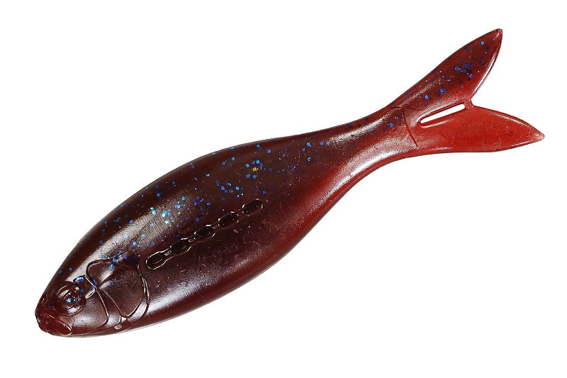 Jackall Soft Lure Dead Fin Darter 4.8 Inch 4 pcs Cola Bluegill (7154)