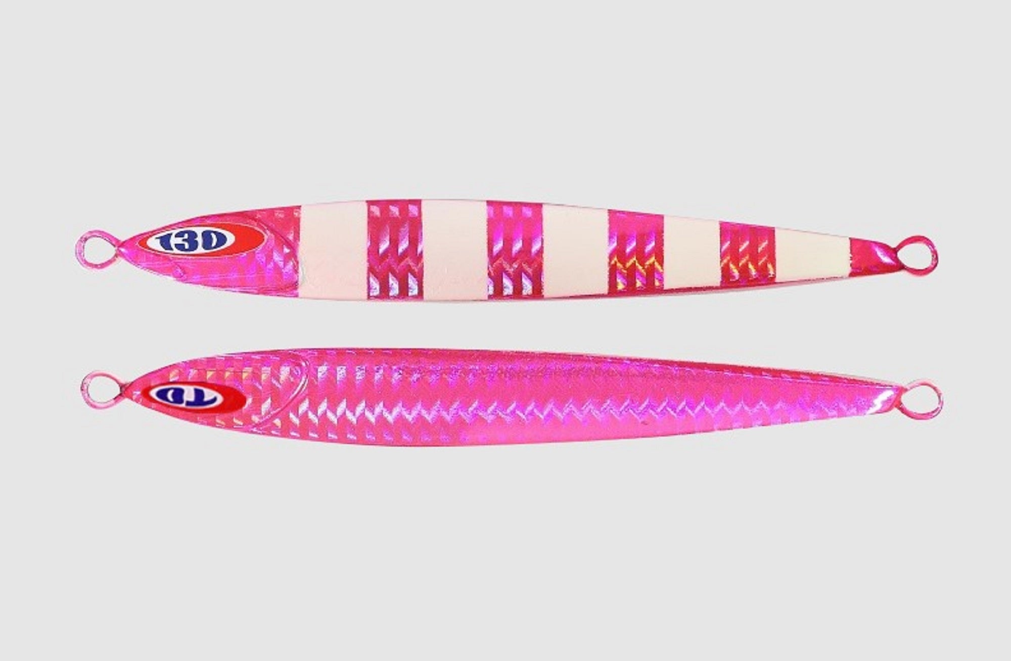 Jackall Metal Jig Anchovy Type 0 Flush Fall 80g Pink Glow Stripe (8083)