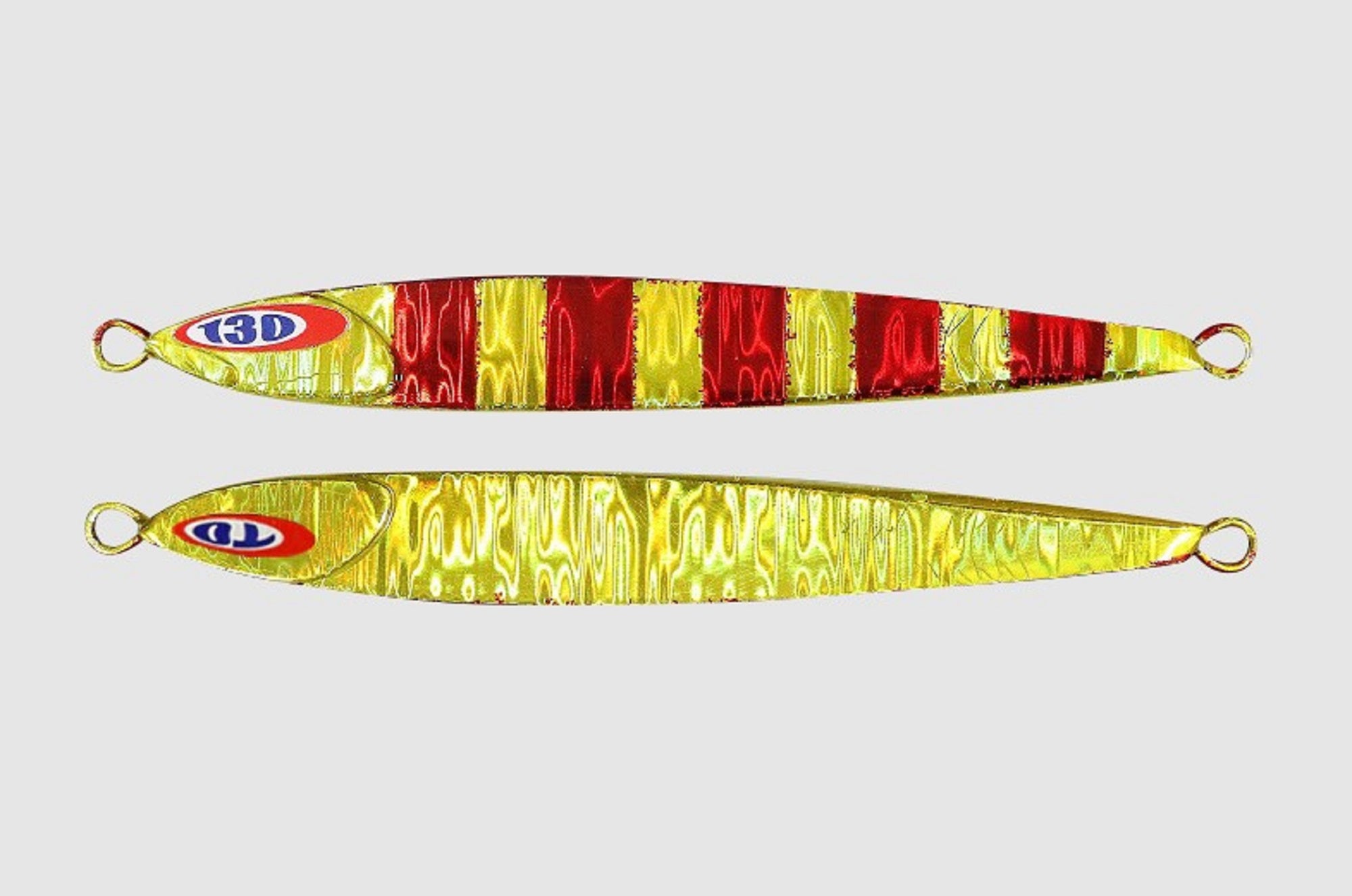 Jackall Metal Jig Anchovy Type 0 Flush Fall 100g Red Gold Stripe (8199)