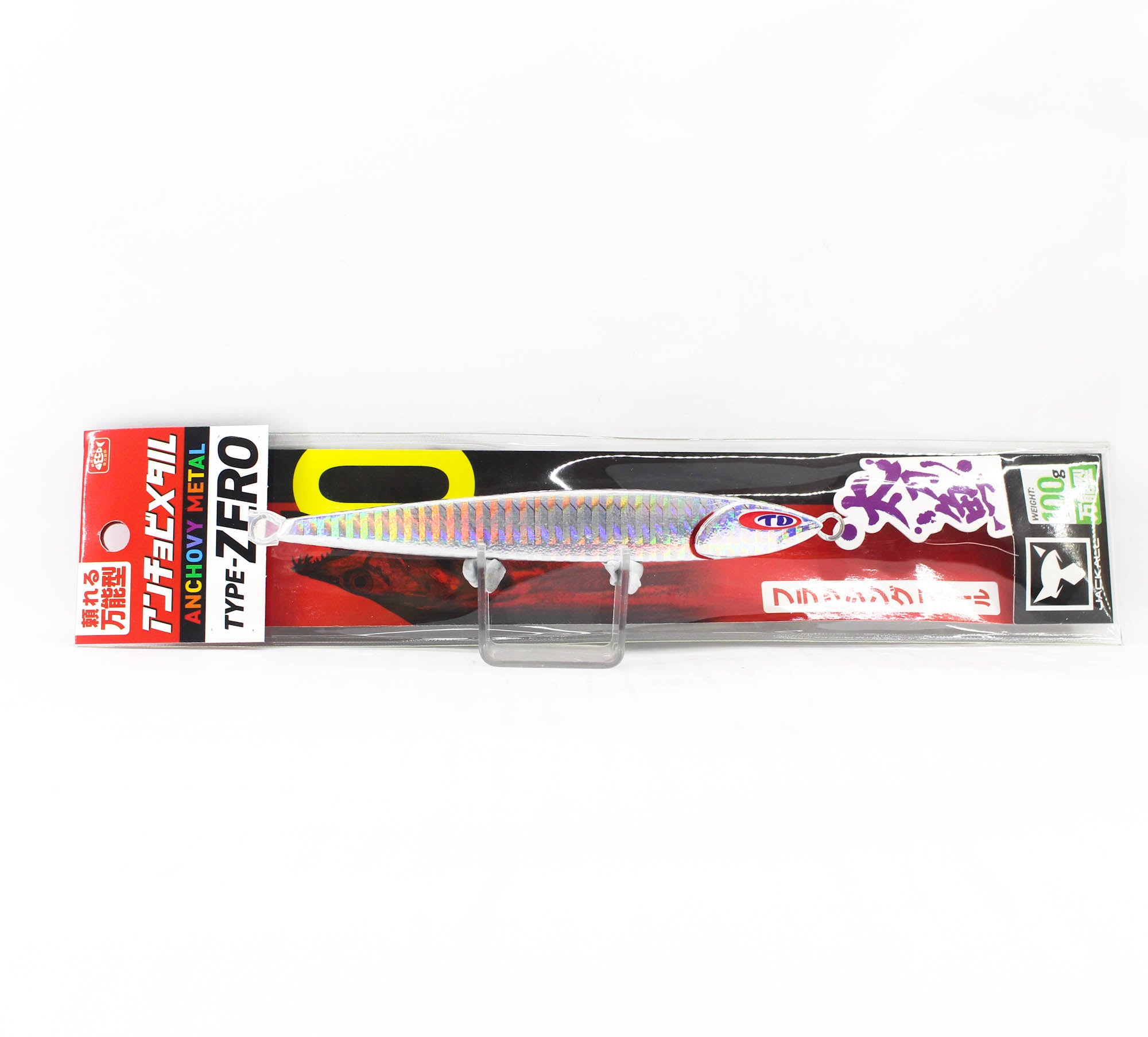 Jackall Metal Jig Anchovy Type 0 Flush Fall 100 grams Tachi Silver (8236)